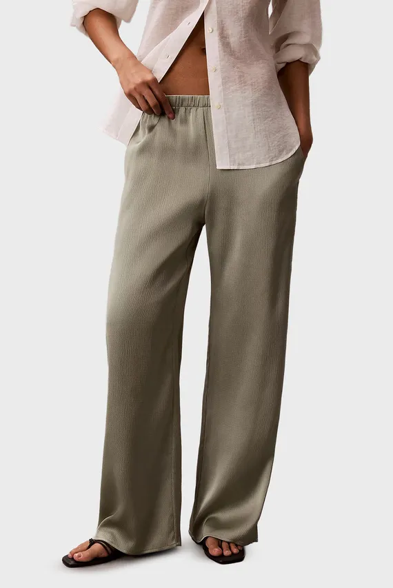 Штаны HAMMERED SATIN PULL ON PANT Calvin Klein