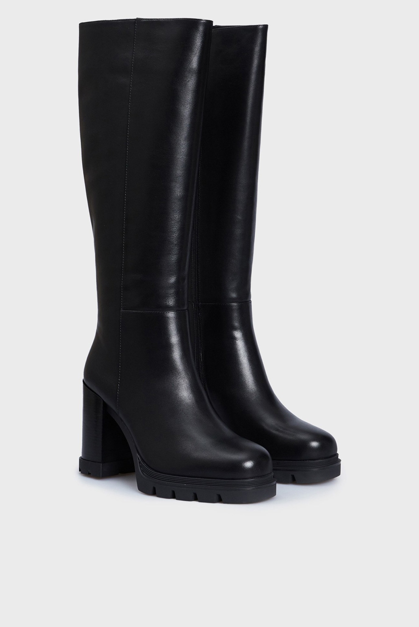 Женские черные кожаные сапоги Cauca 2