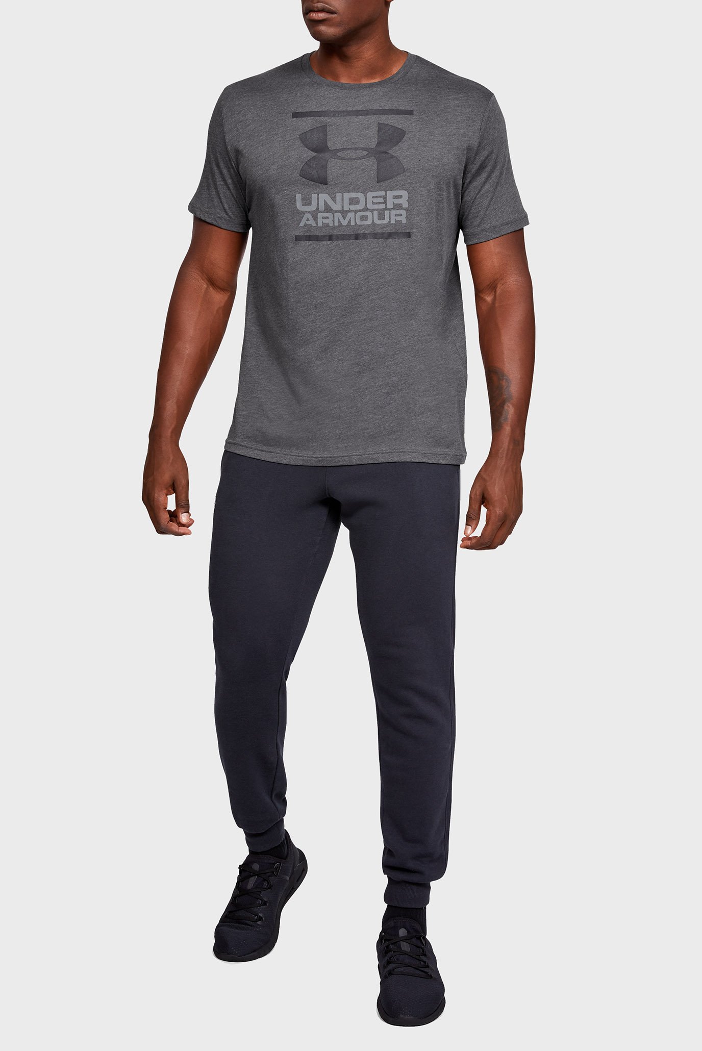 Мужская серая футболка UA GL Foundation SS T 9