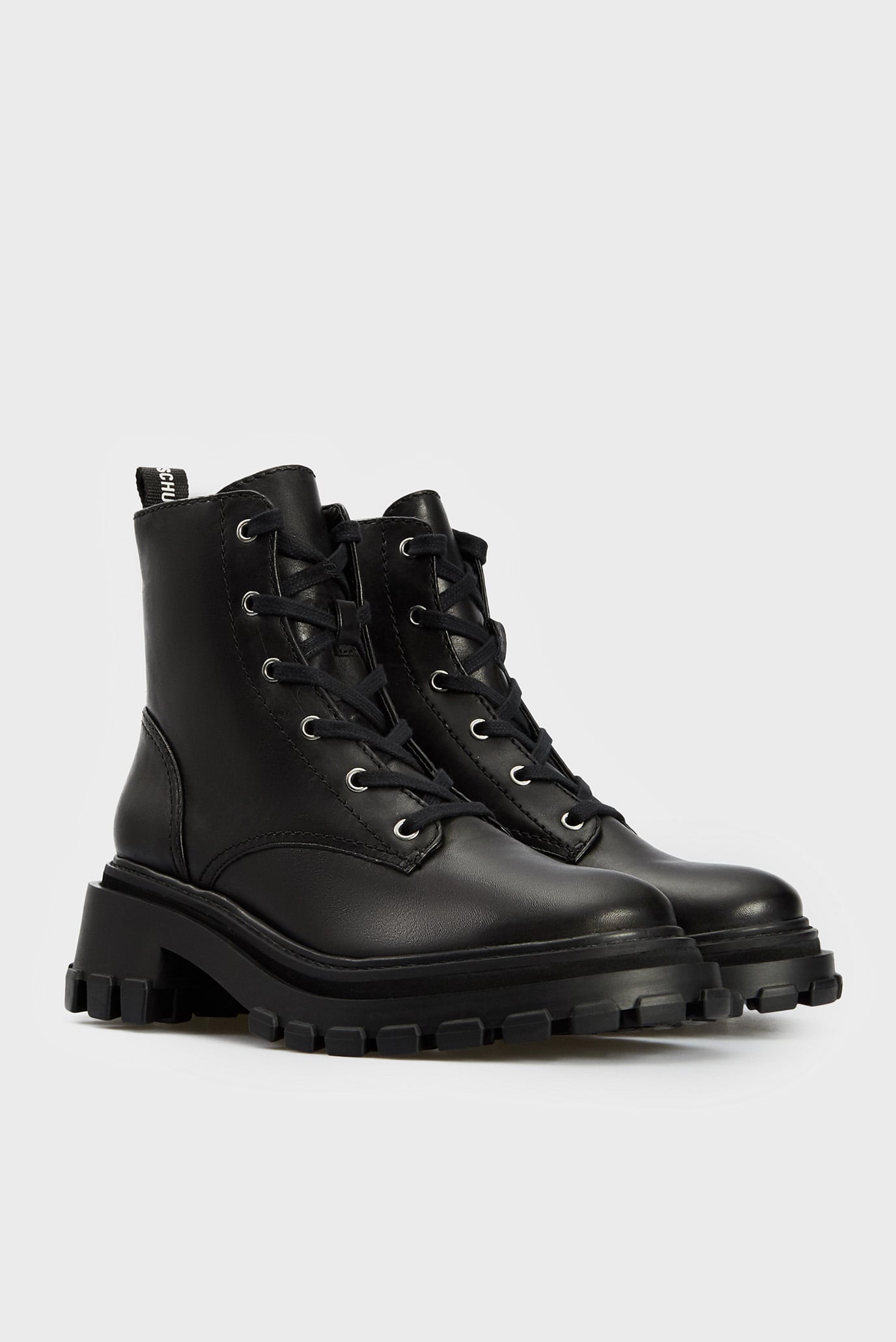 Женские черные кожаные ботинки 3