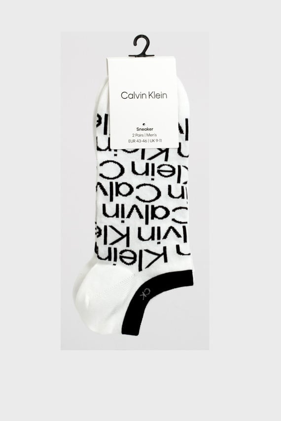 Носки CK MEN SNEAKER 2P ALL OVER PRINT