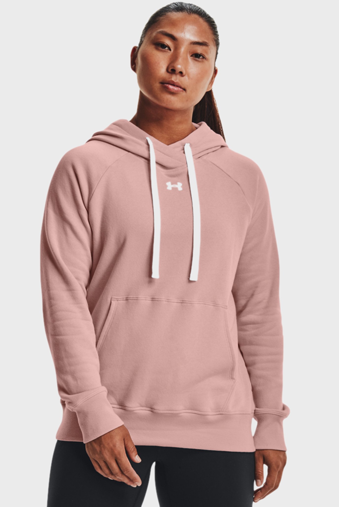 Женское розовое худи Rival Fleece HB Hoodie 1
