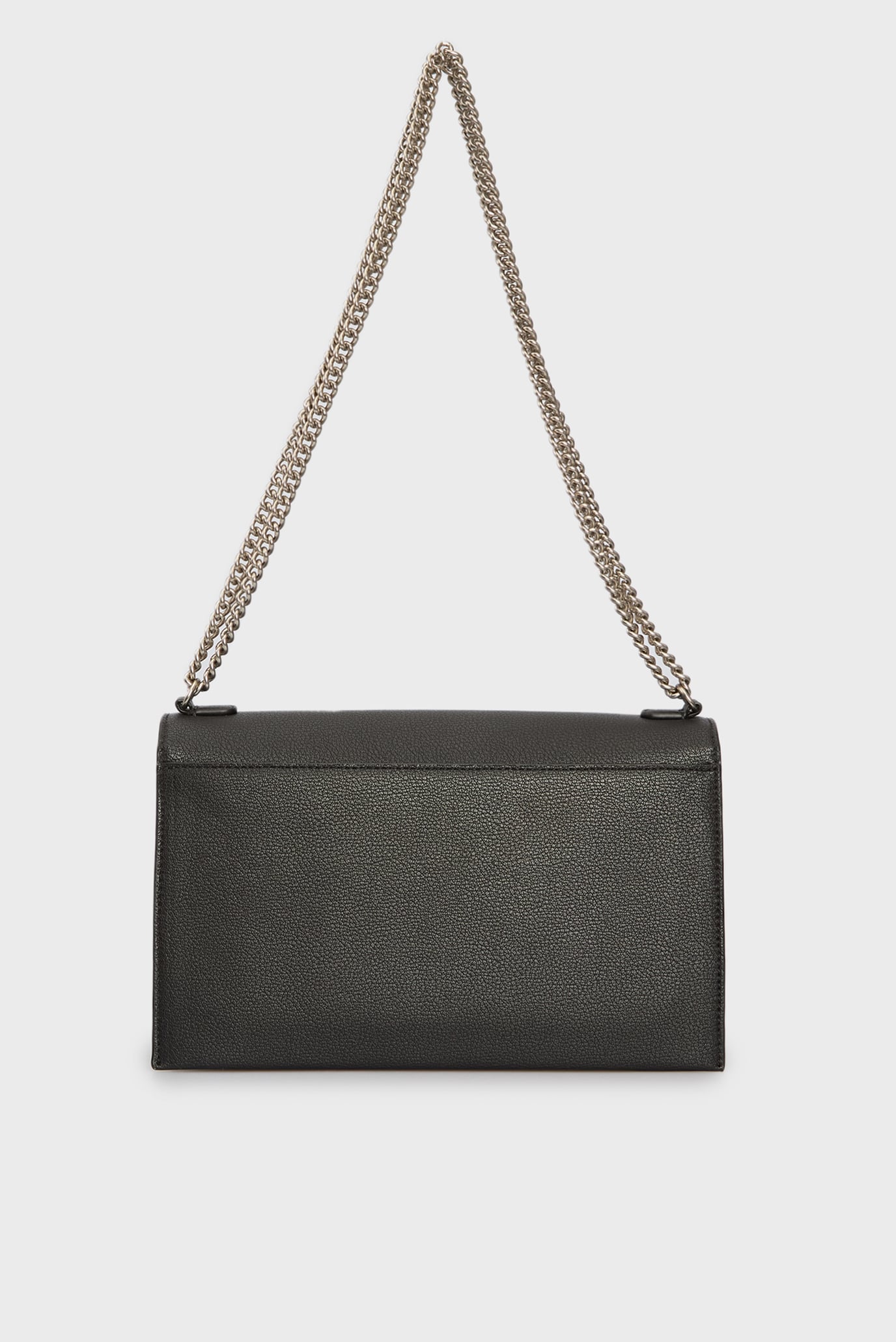 Женская черная сумка FORGED CHAIN FLAP BAG28 4