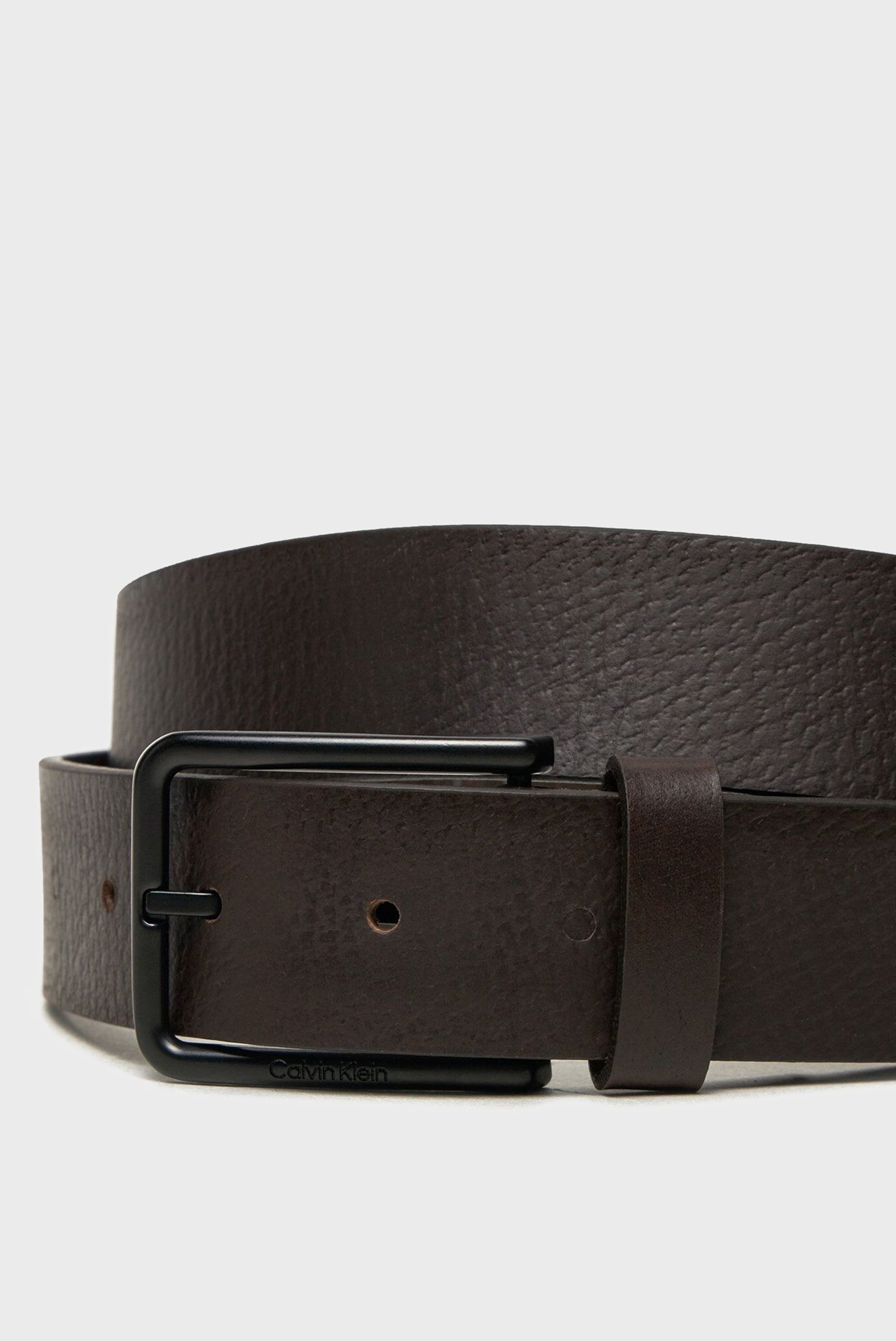 Мужской коричневый кожаный ремень 3