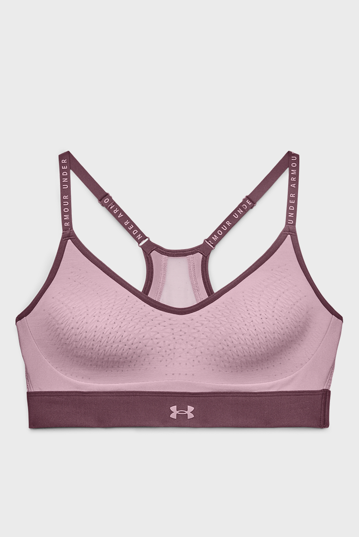 Женский розовый топ UA Infinity Low 3