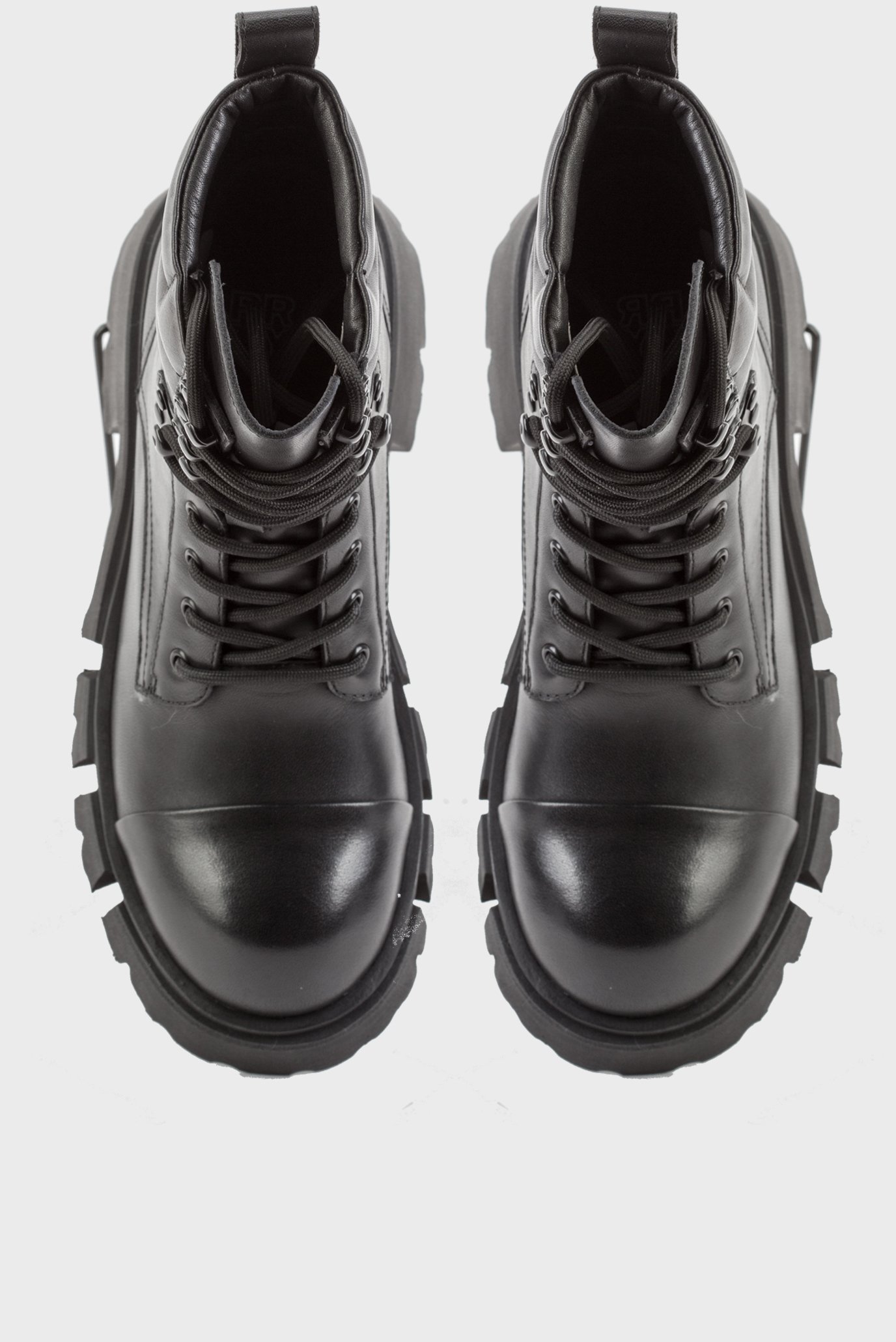 Женские черные кожаные ботинки Kuna 4