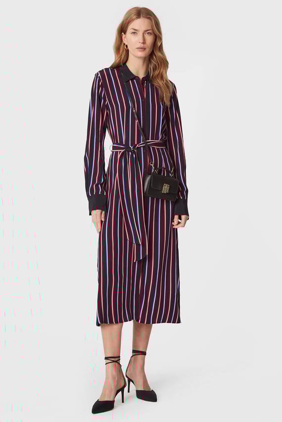 Платье VIS STRIPE MIDI SHIRT DRESS