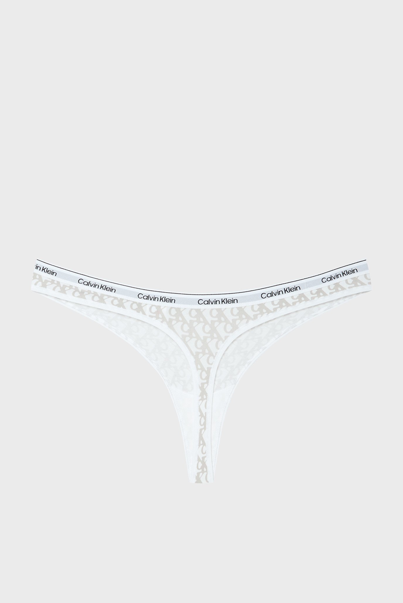 Женские белые трусики с узором THONGCalvin Klein Женские белые трусики с узором THONG 8
