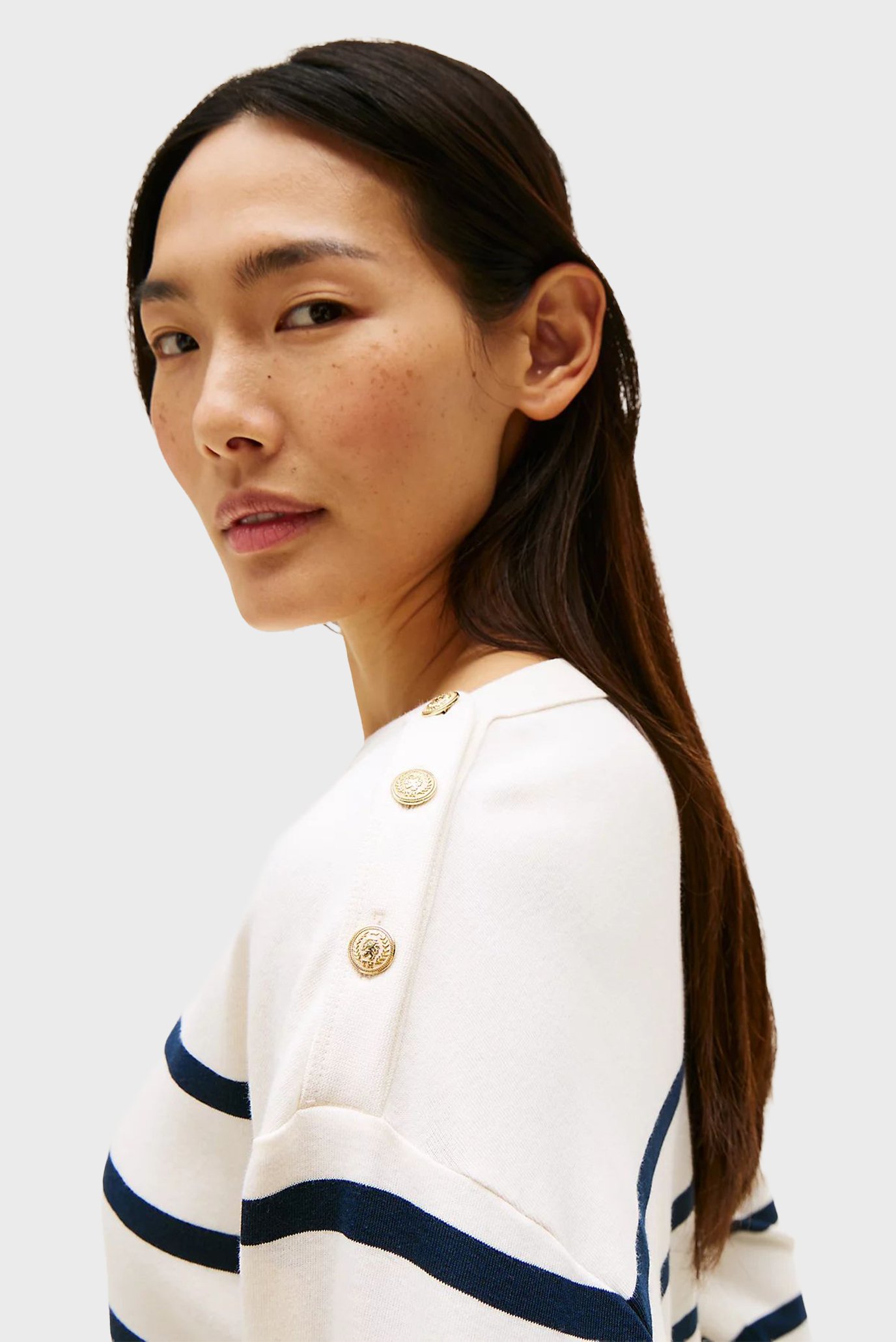 Лонгслив/LWK GOLD BUTTON BOAT-NK LS TEE 4