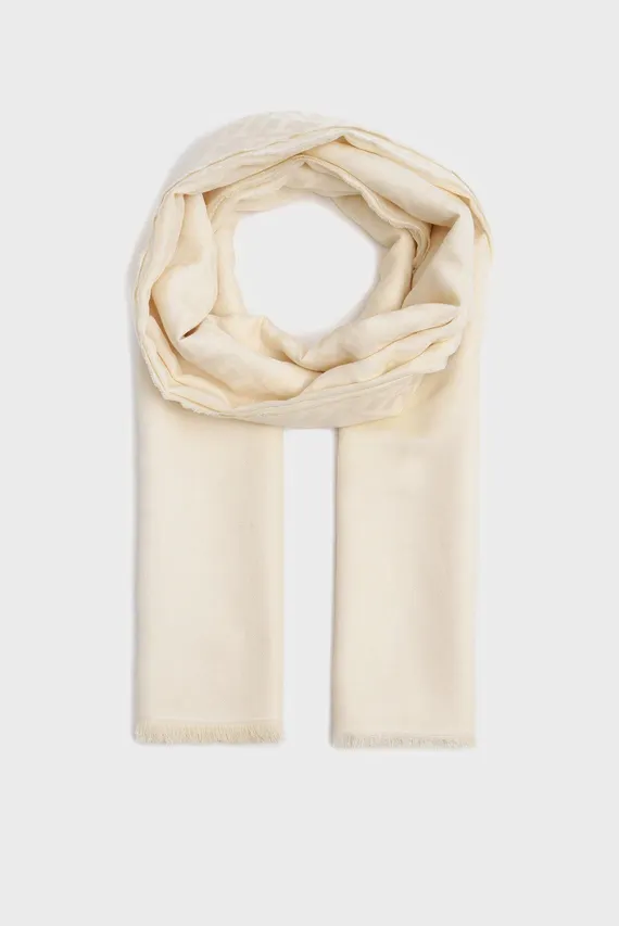 Женский бежевый шарф TH CONTEMPORARY Tommy Hilfiger