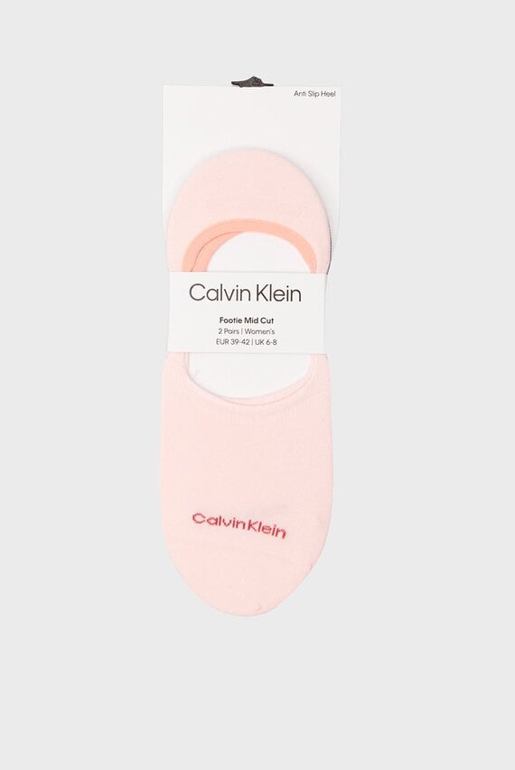 Следы CK WOMEN FOOTIE MID CUT 2P
