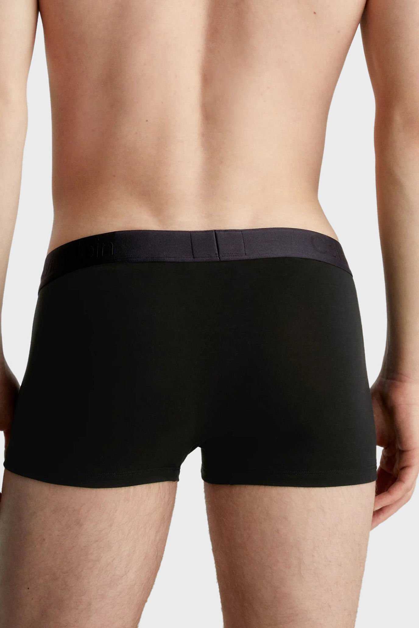 Мужские черные боксеры (3 шт) LOW RISE TRUNK 4