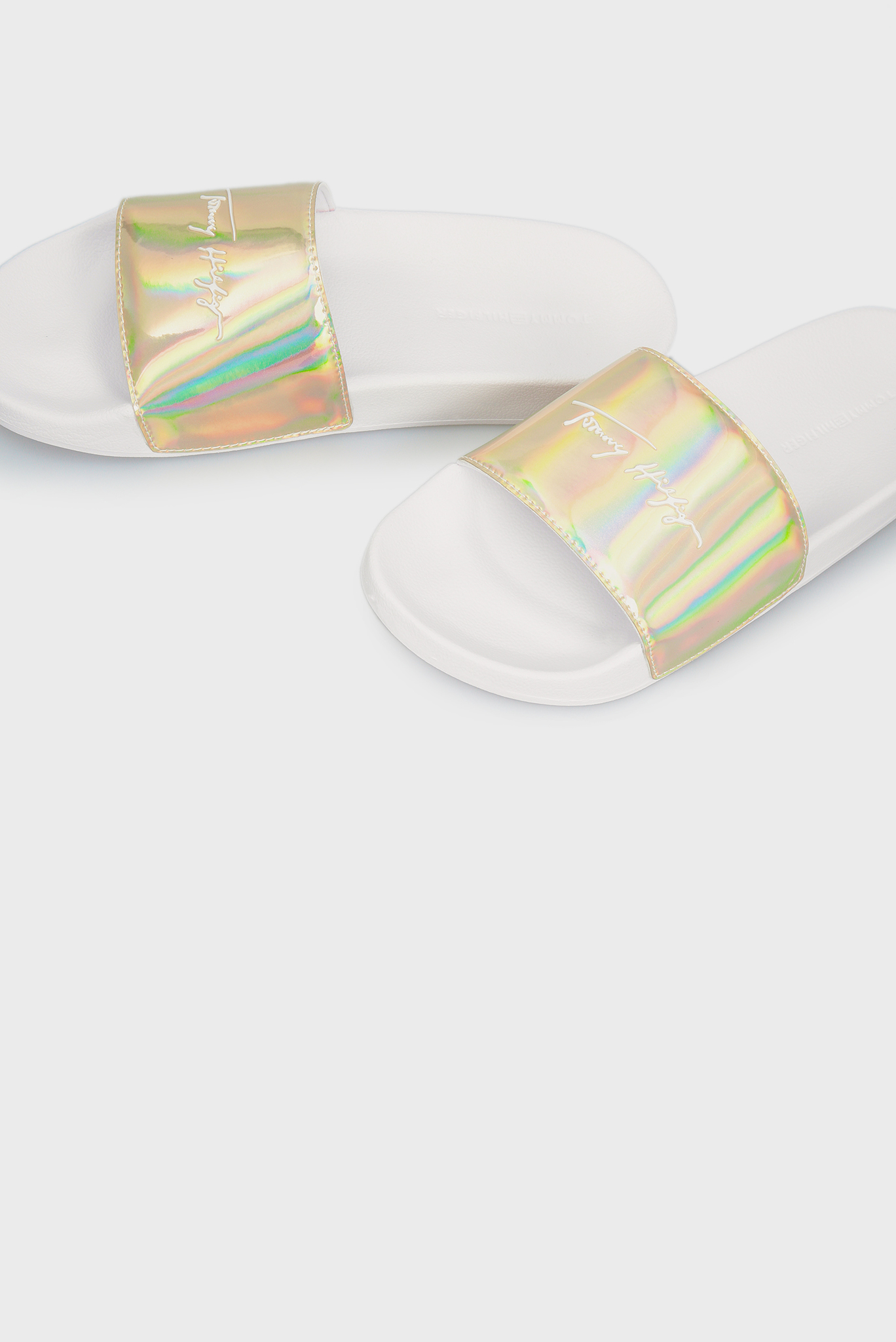 Женские белые слайдеры 2