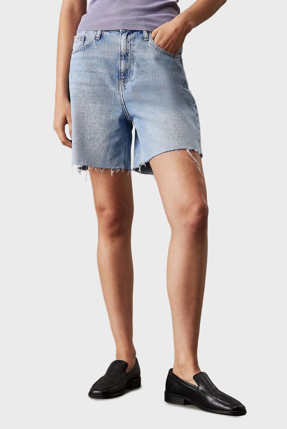 Женские голубые джинсовые шорты BERMUDA SHORT