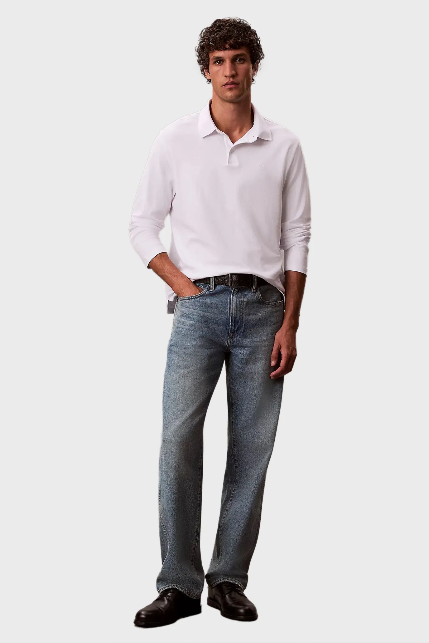 Поло с длинным рукавом LS SUPIMA COTTON SOLID POLO 2