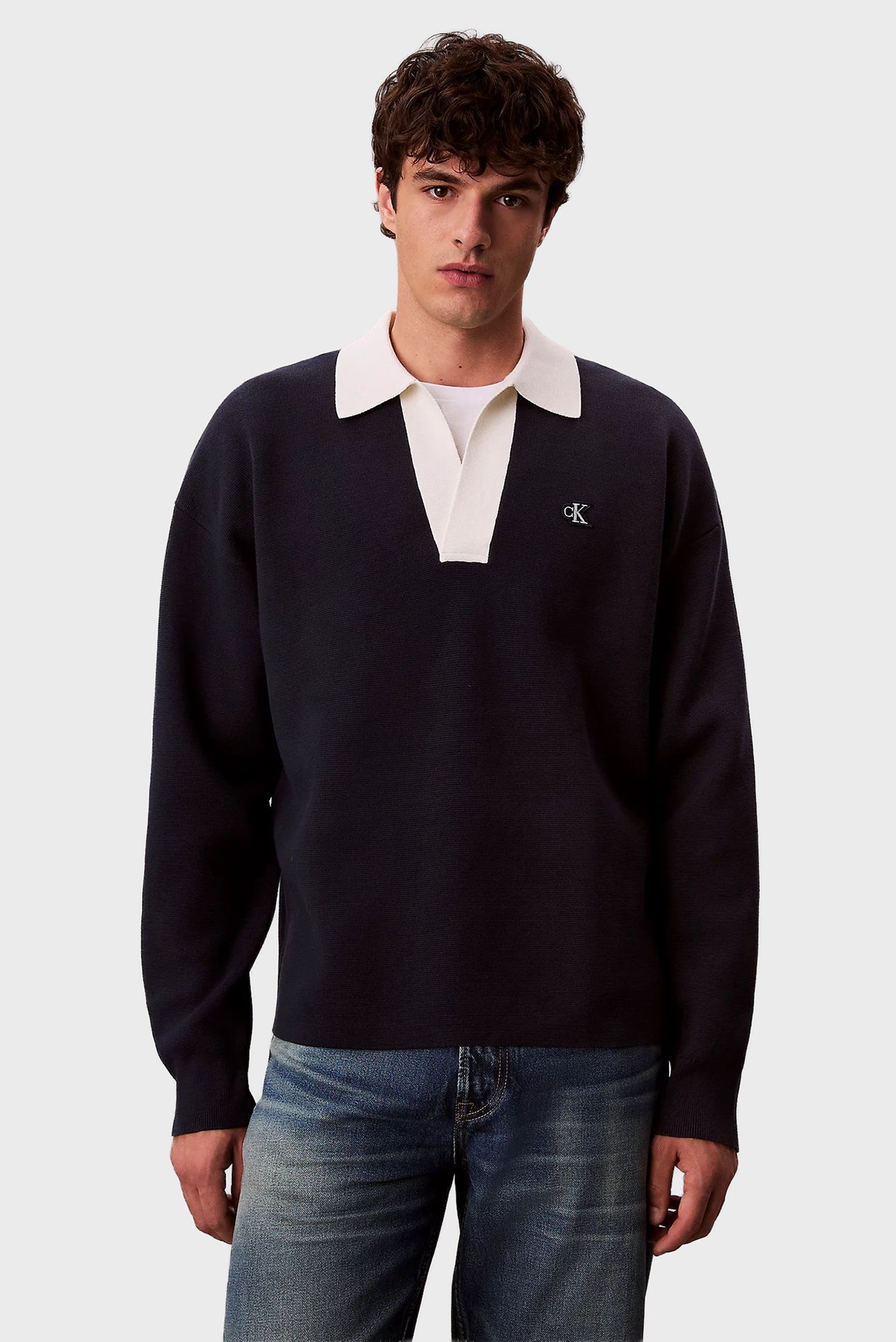 Свитер LS SOLID OVERSIZED JOHNNY COLLAR 1