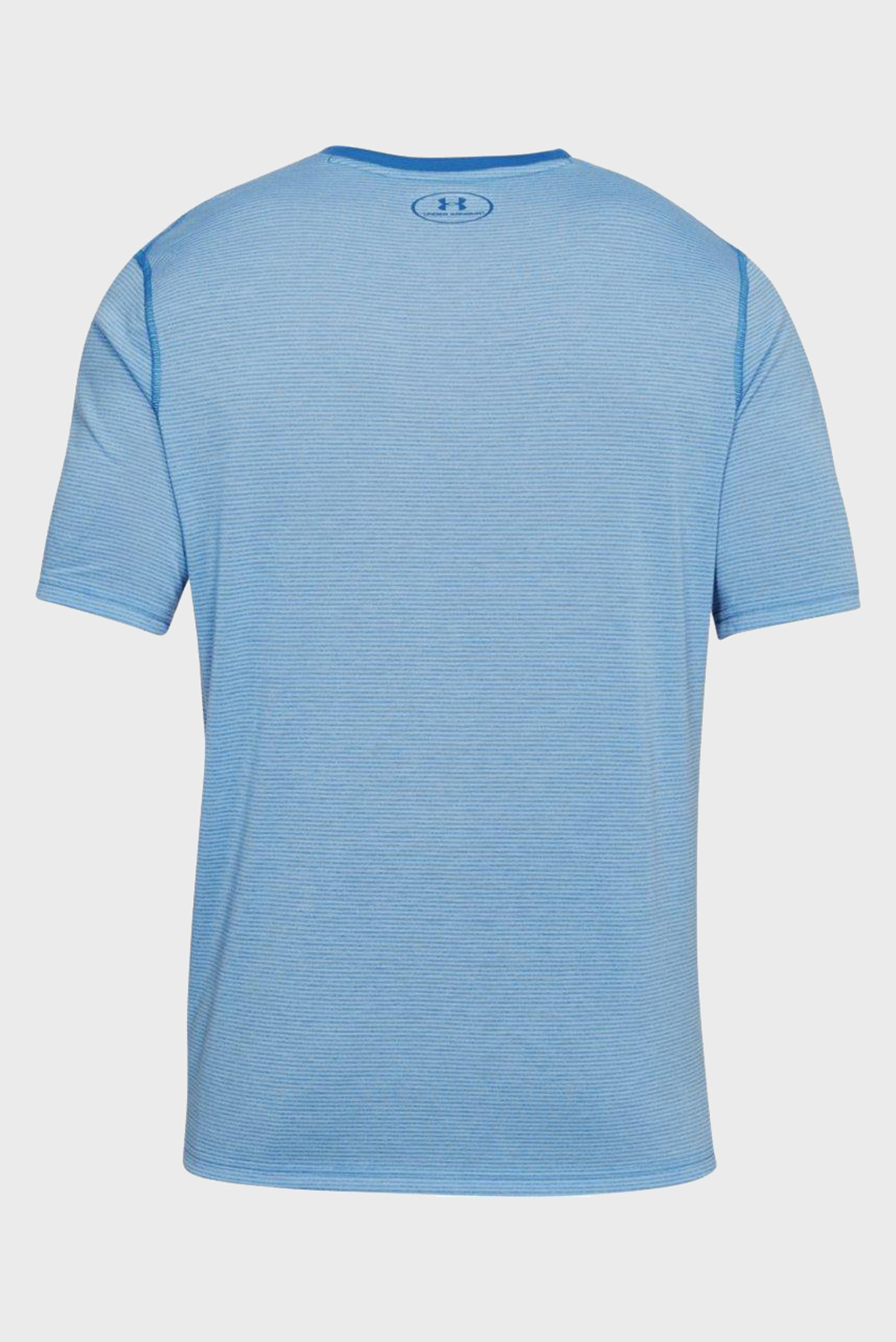 Голубая мужская футболка UA THREADBORNE STRIPE SS 10