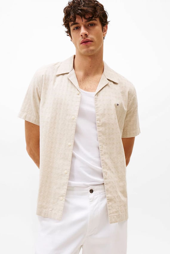 Рубашка с коротким рукавом COTTON LINEN DOBBY SS RF SHIRT