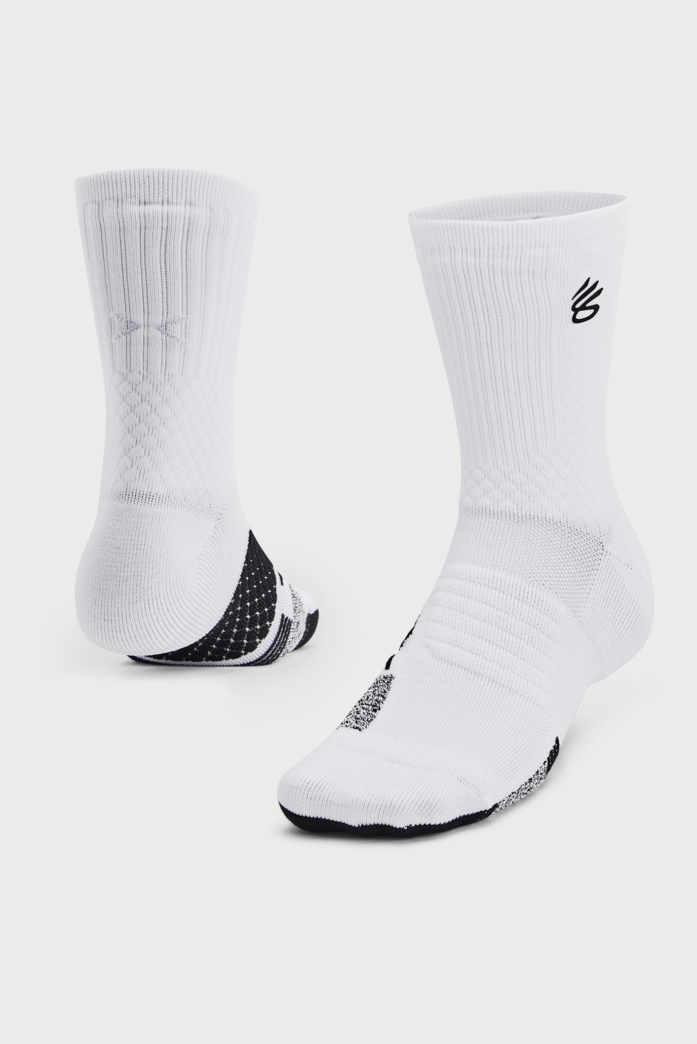 Белые носки Curry UA AD Playmaker 2