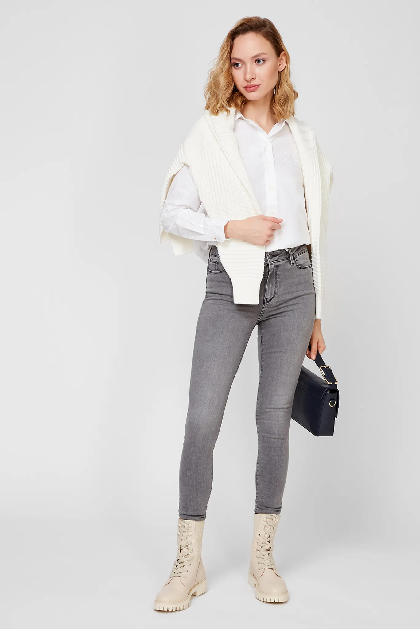 Женская белая рубашка 5