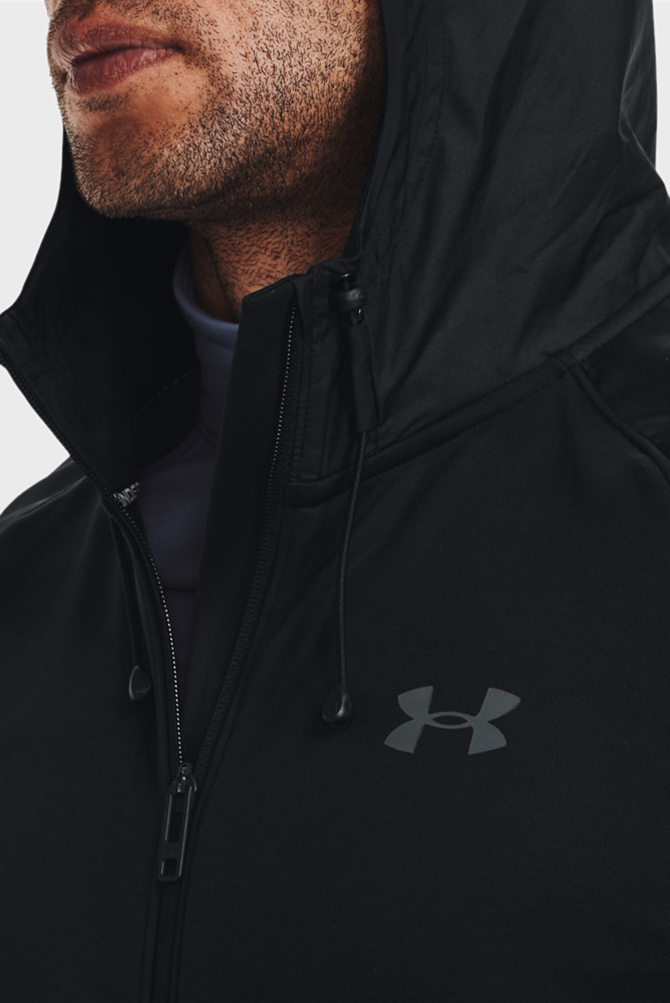 Мужское черное худи UA AF Storm FZ HoodieUnder Armour Мужское черное худи UA AF Storm FZ Hoodie 10
