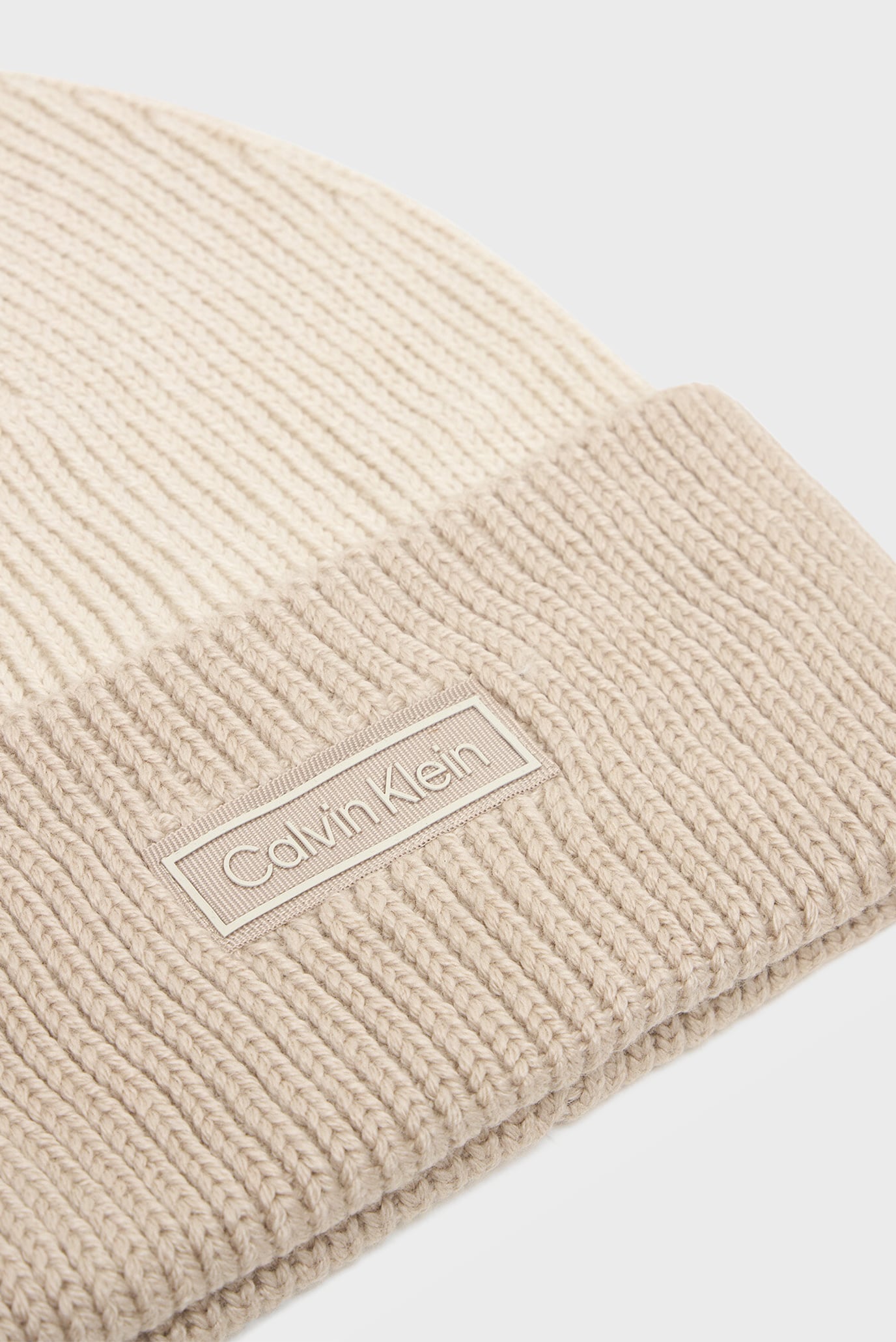 Шапка PATCH WOOL CHUNKY RIB BEANIE 4