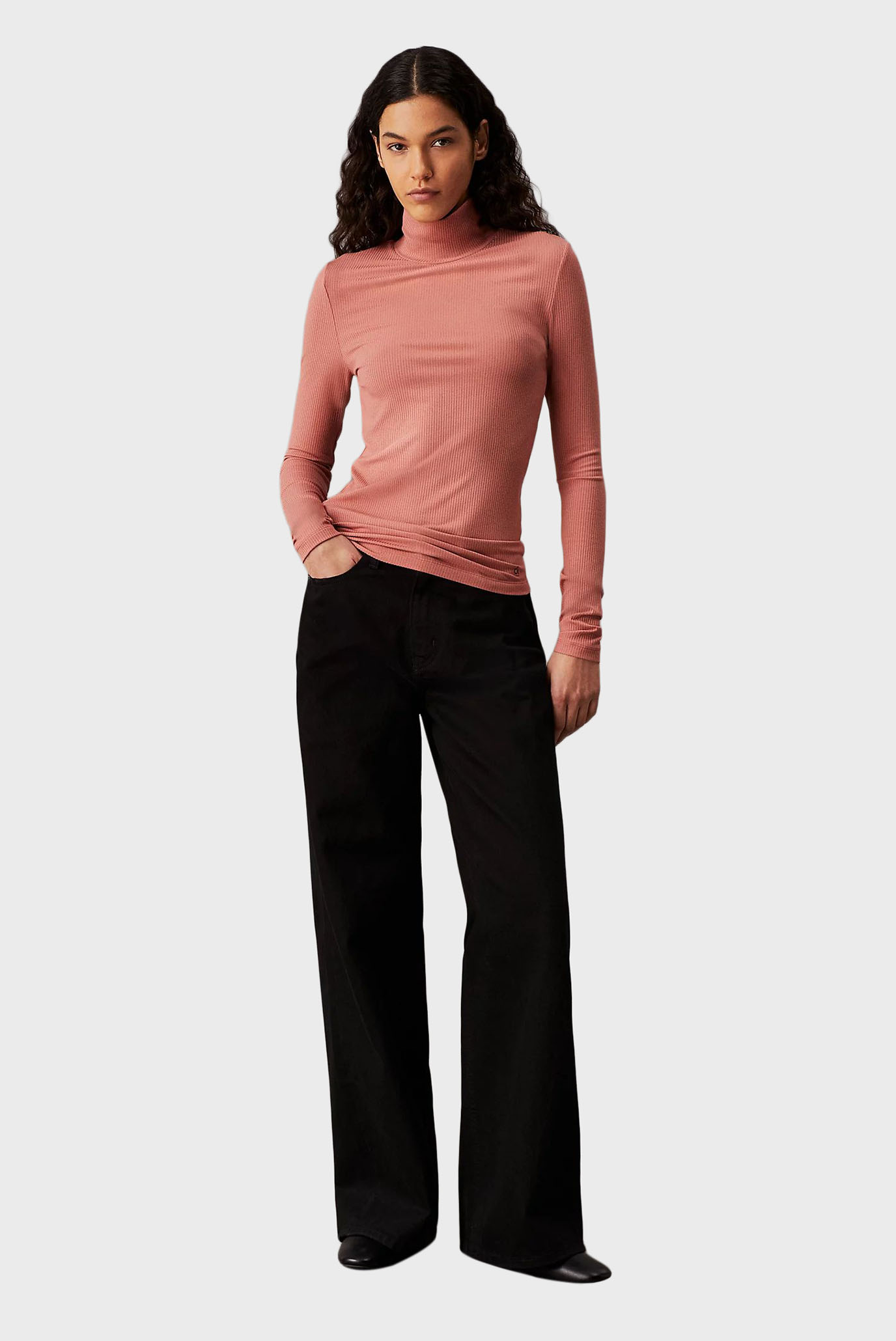 Лонгслив MODAL RIB MOCK-NECK TOP 2