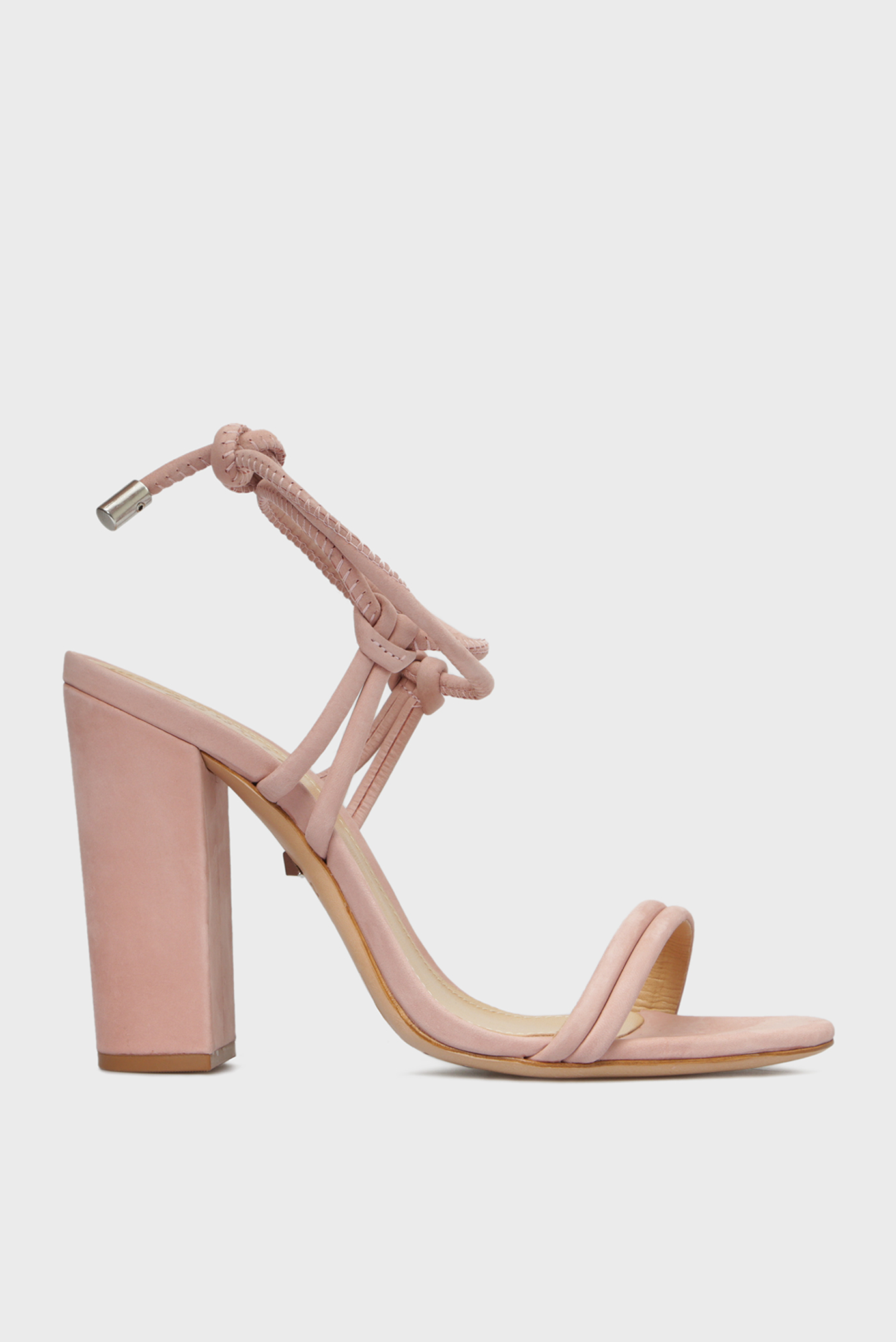 Женские розовые кожаные босоножки 6