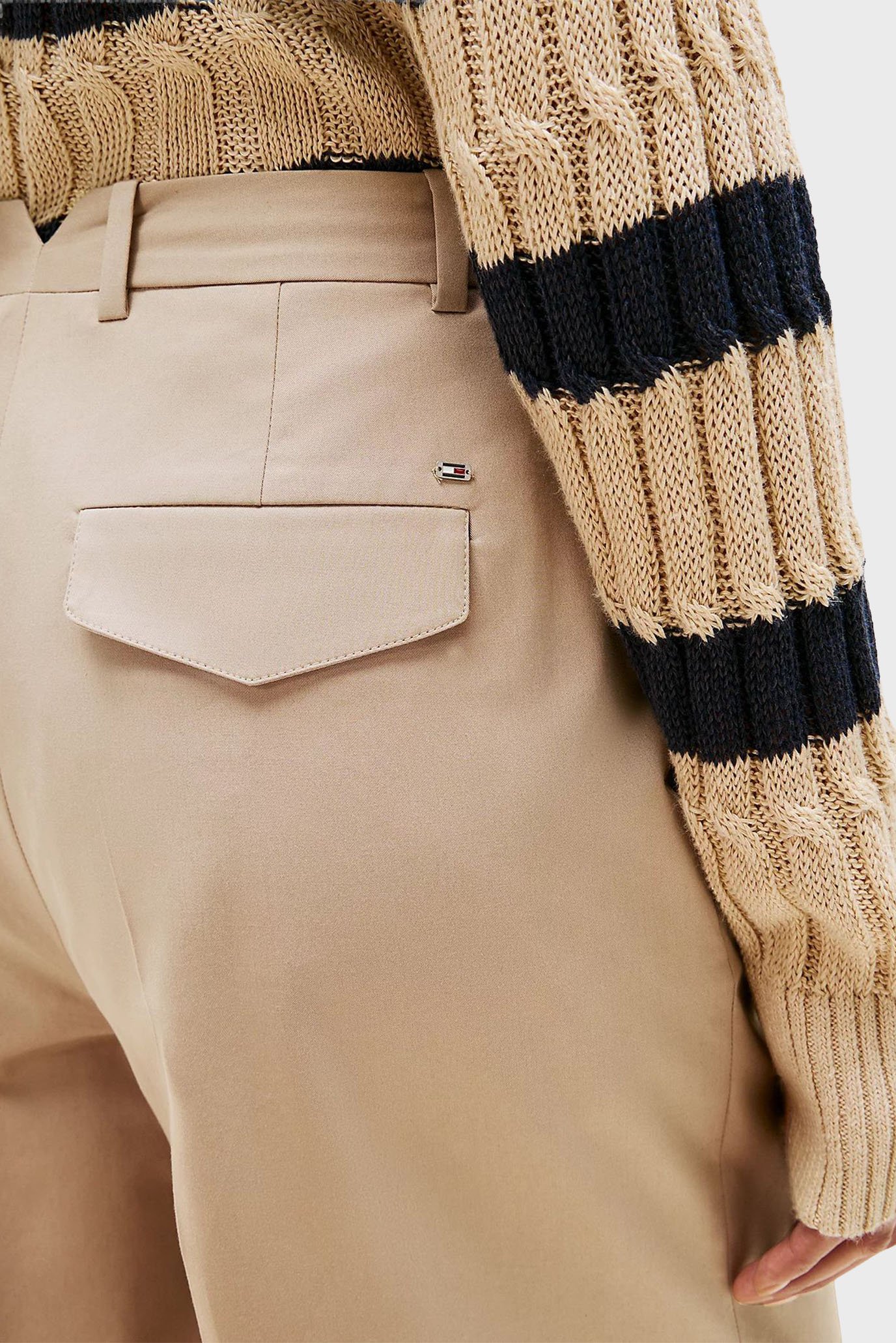 Штаны/COTTON WIDE LEG ANKLE CHINO PANT 5