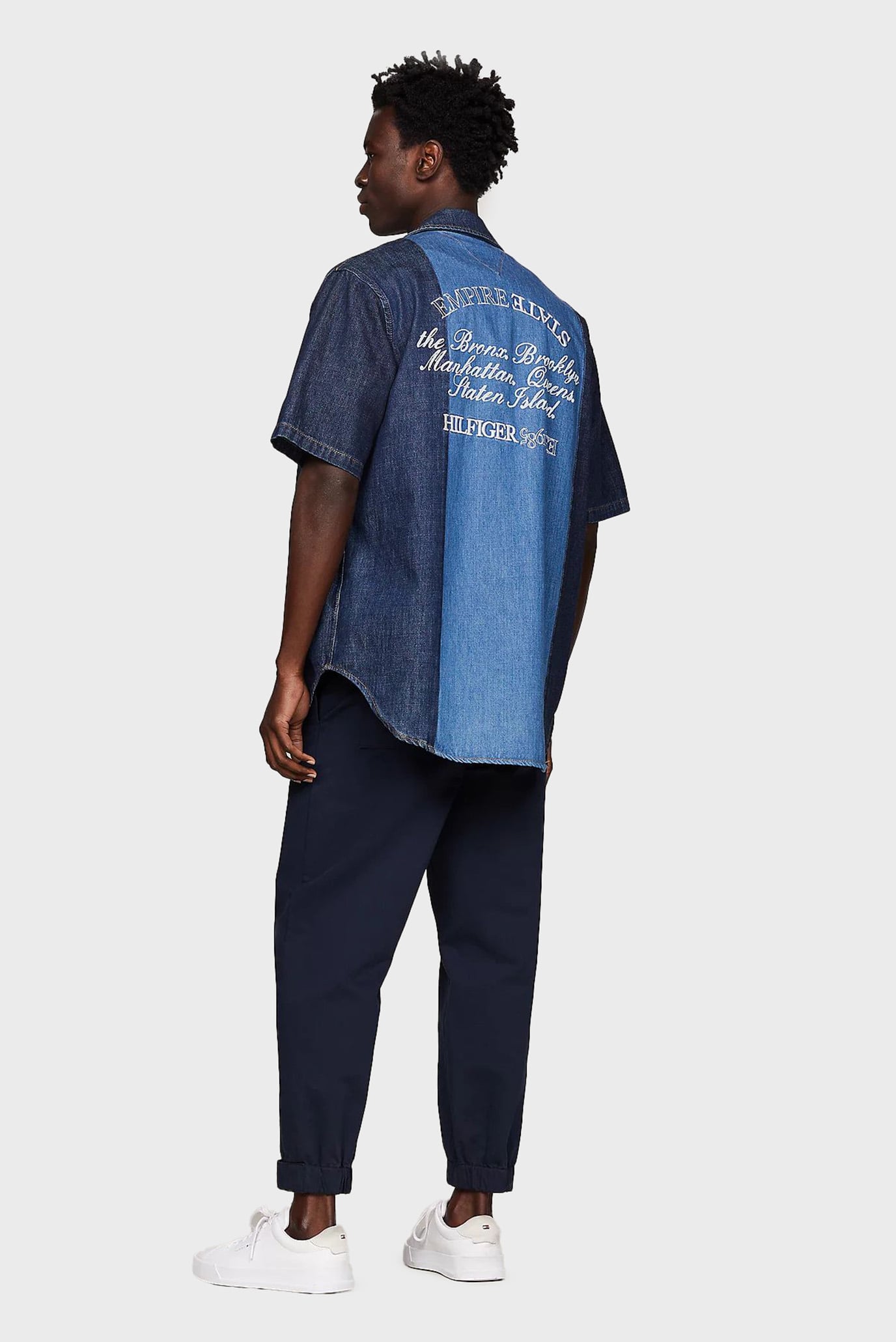 Рубашка с коротким рукавом THC DENIM PANELLED SS SHIRT 3