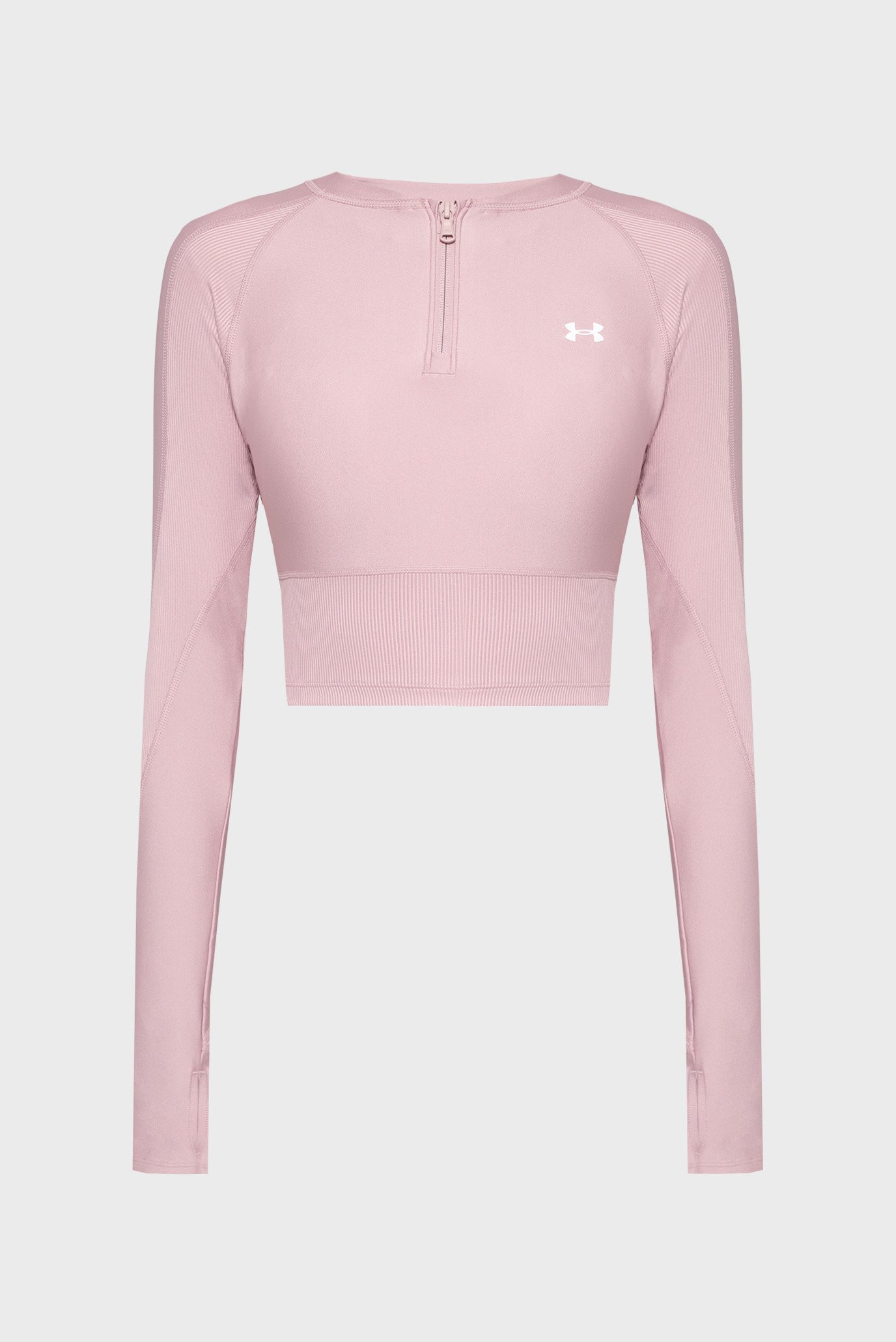 Лонгслив/UA HG Rib 1/4 Zip 1