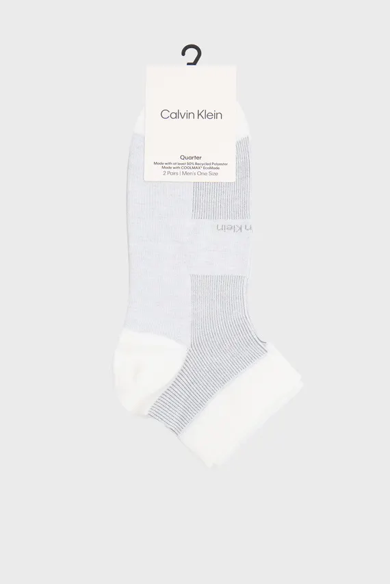 Носки CK MEN QUARTER 2P SUMMER RIB Calvin Klein