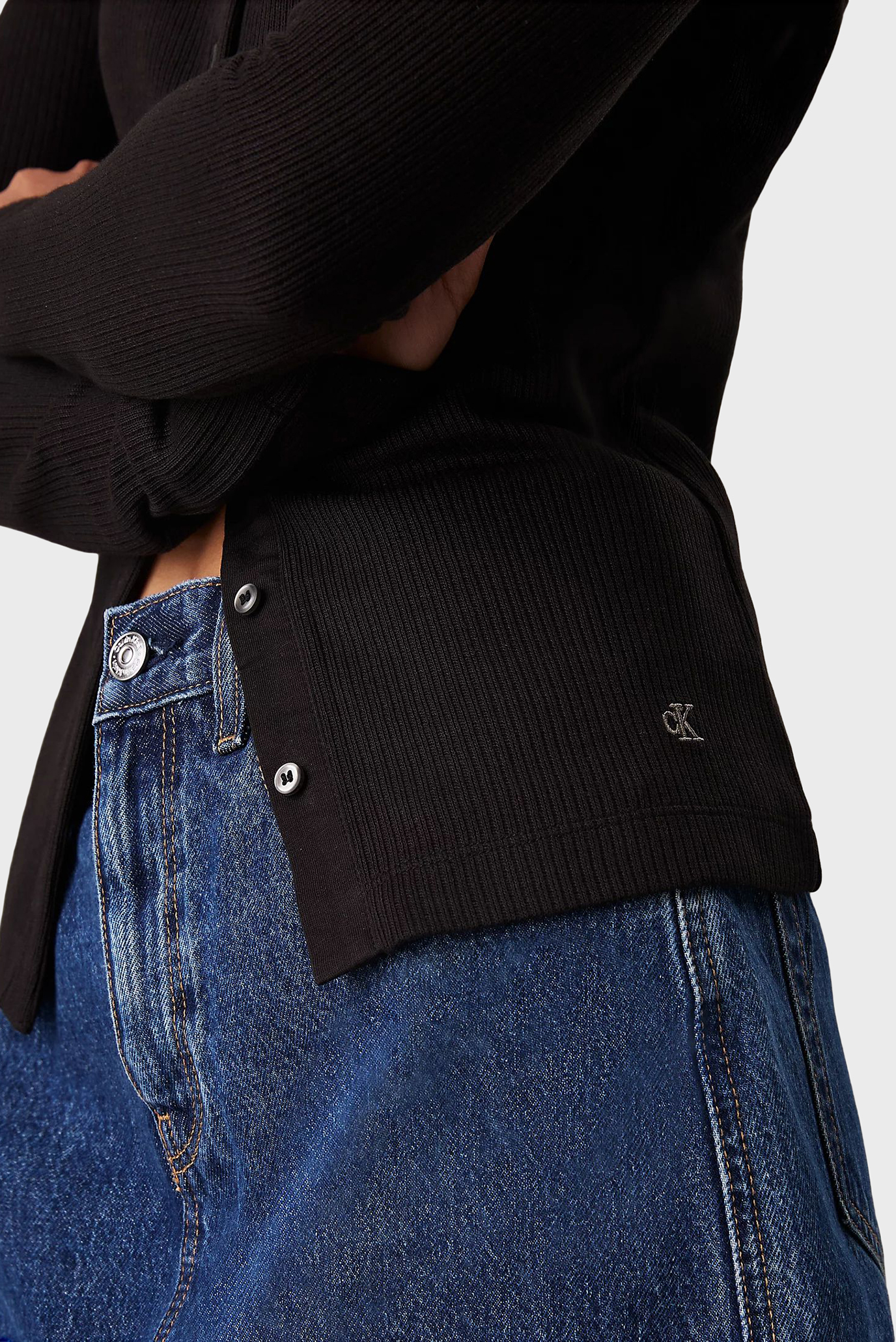 Женский черный кардиган TEXTURED RIB 4