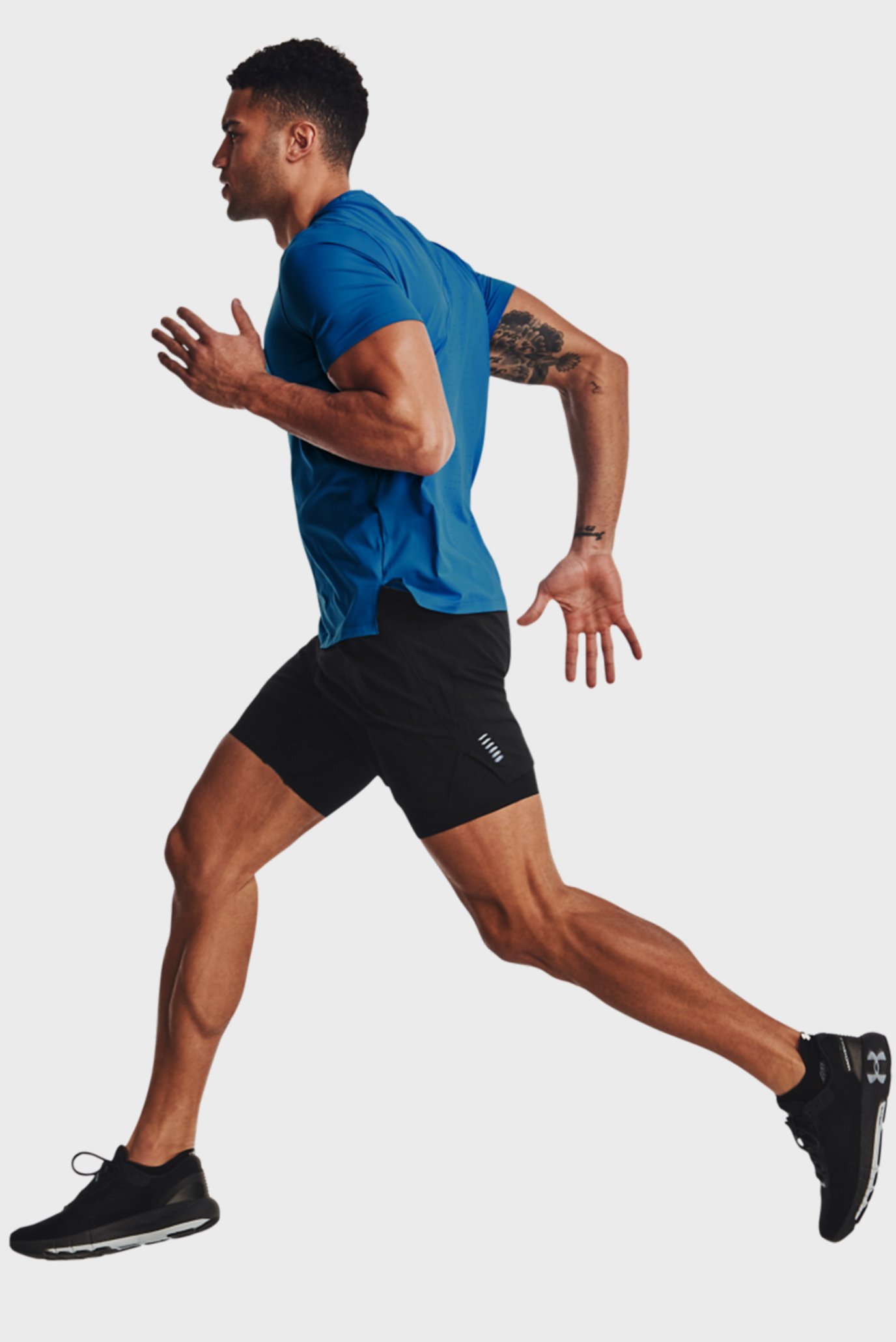 Мужская синяя футболка UA Iso-Chill® Laser Tee 5