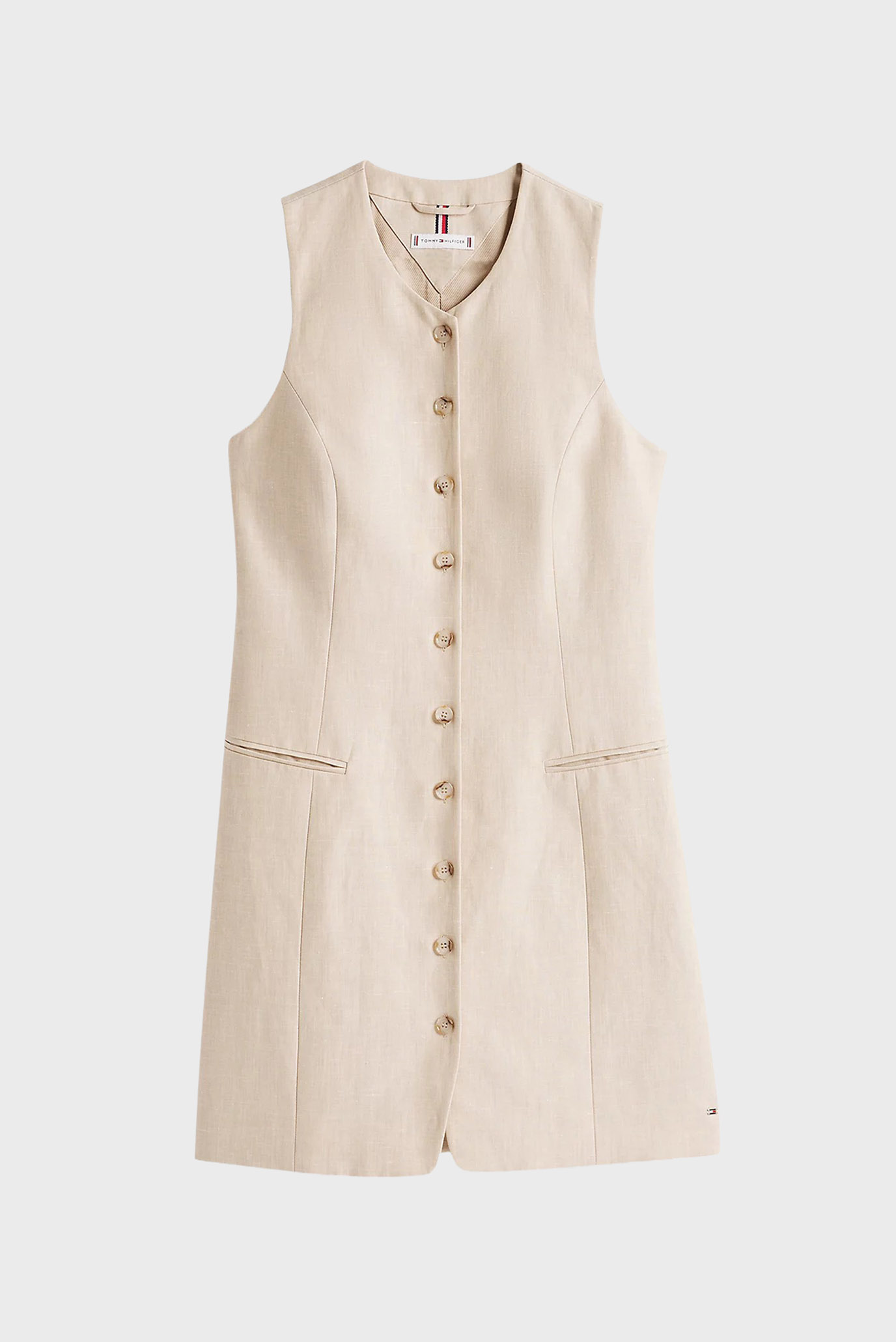 Платье LINEN MIX SLEEVELESS DRESS 5