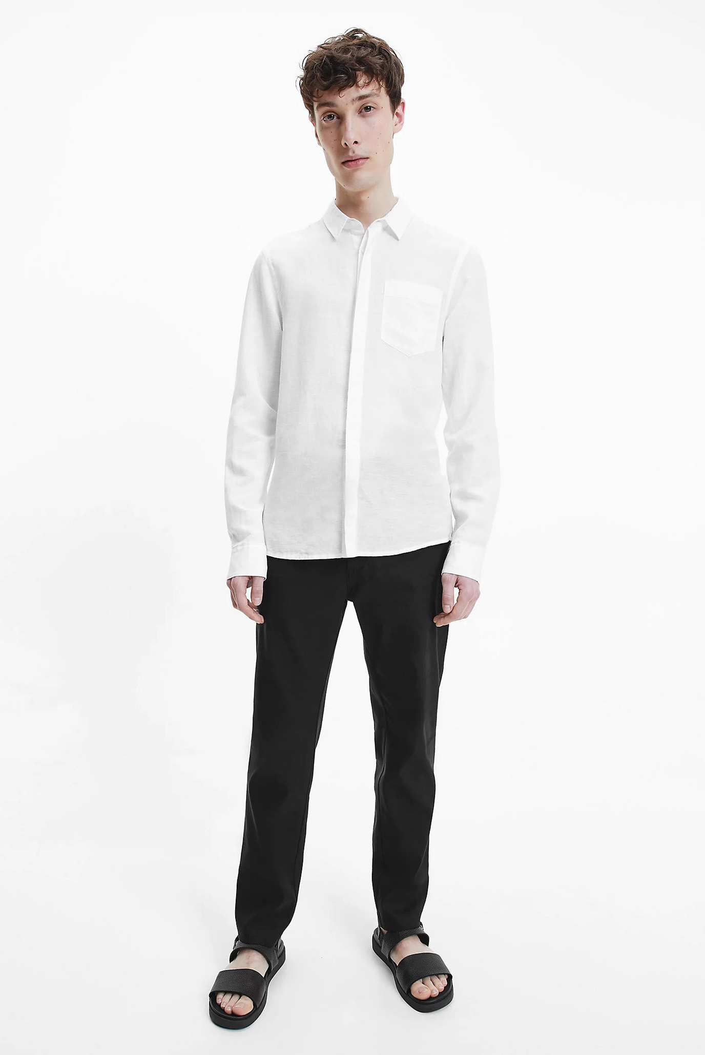 Рубашка LINEN COTTON REGULAR SHIRT 7