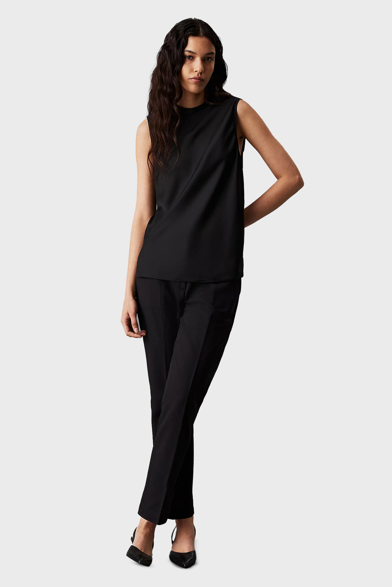 Женский черный топ  RECYCLED CDC 2