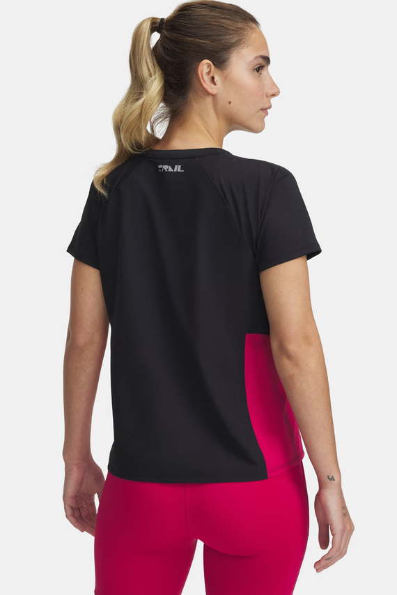 Футболка UA Trail Run Zip SS-BLK