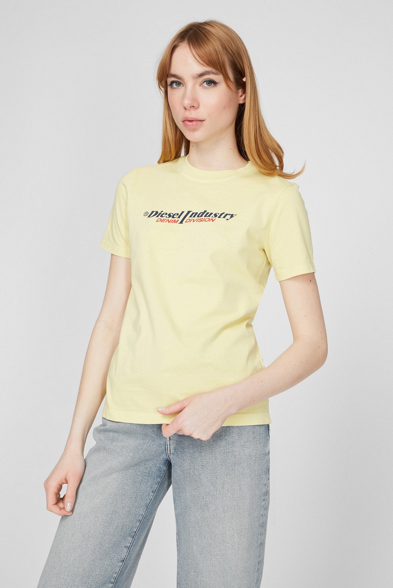 Женская желтая футболка T-REG-IND 1