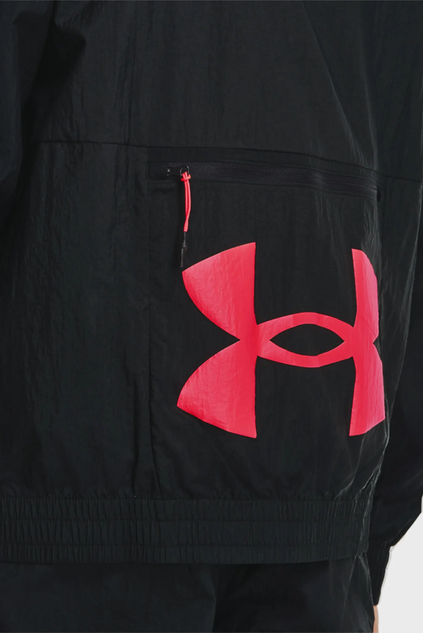 Мужская черная ветровка UA WOVEN TRACK JACKET 10