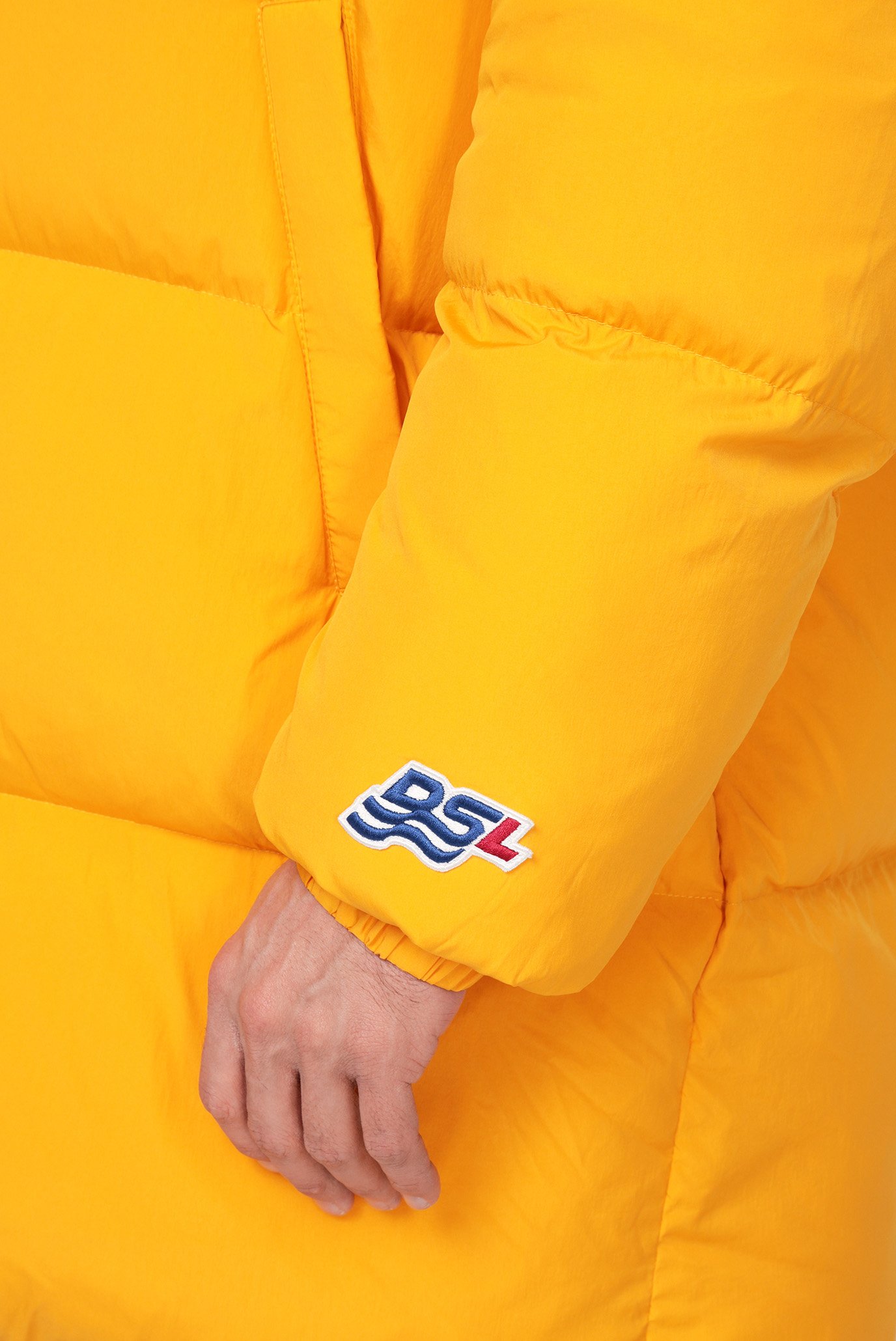 Мужской желтый пуховик W-ROLF-LONG 10