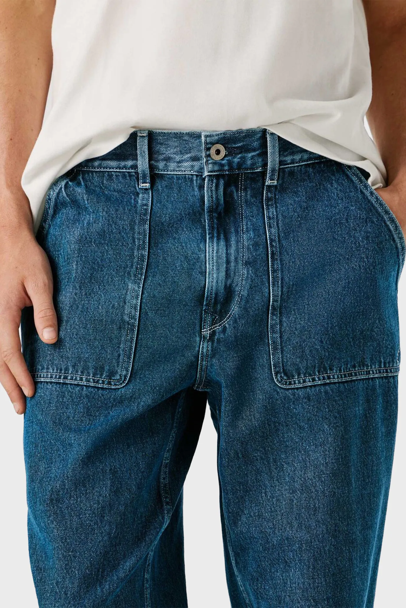 Джинсы RELAXED TAPERED CARPENTER PETROL BLUE 4