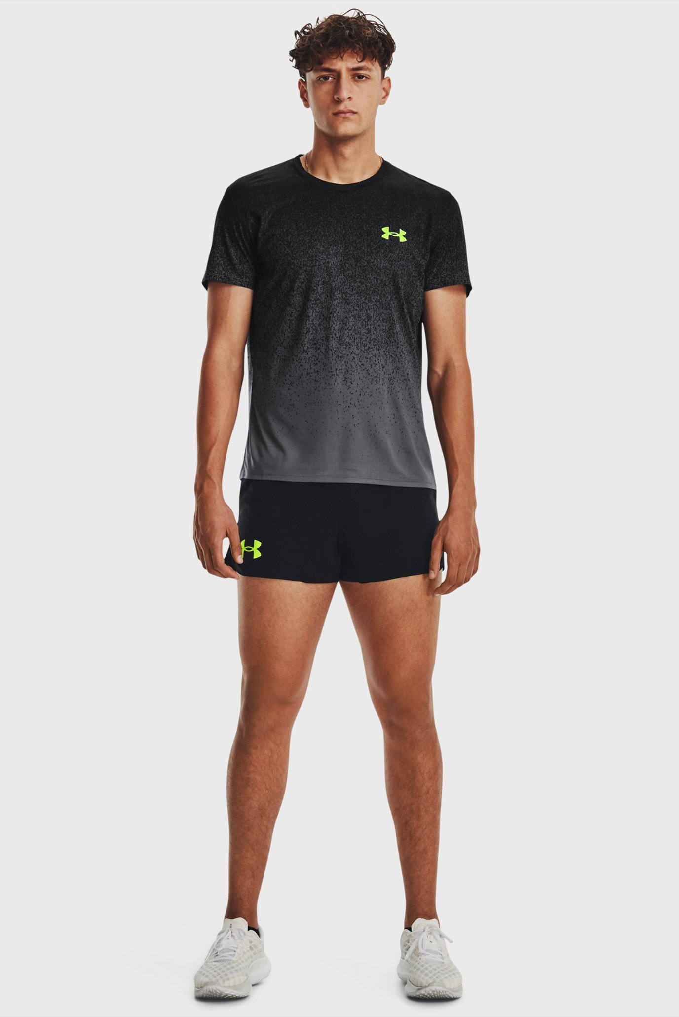 Мужская черная футболка UA RUSH CICADA SHORTSLEEVE 2