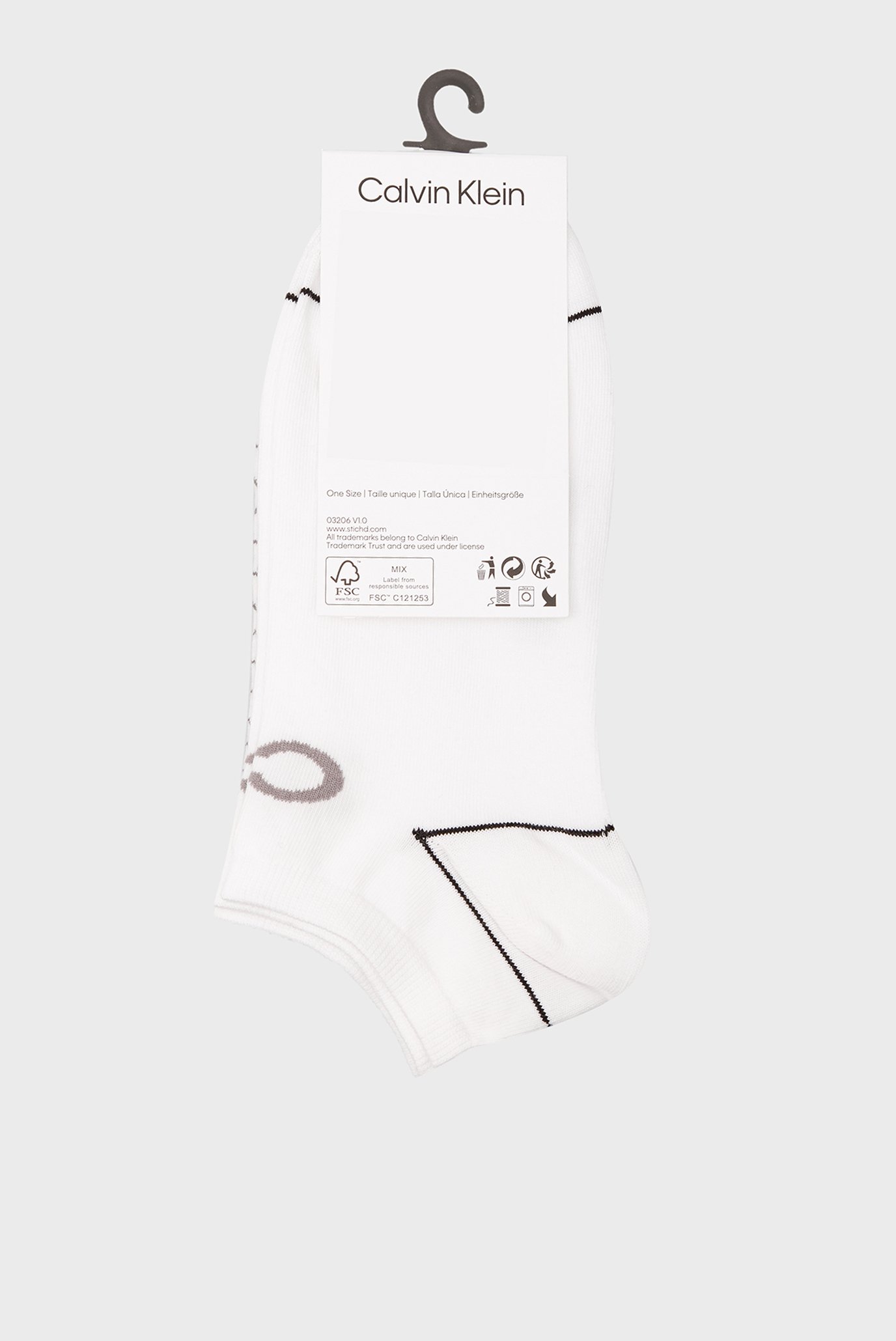 Носки CK WOMEN SNEAKER 2P ALL OVER L 6