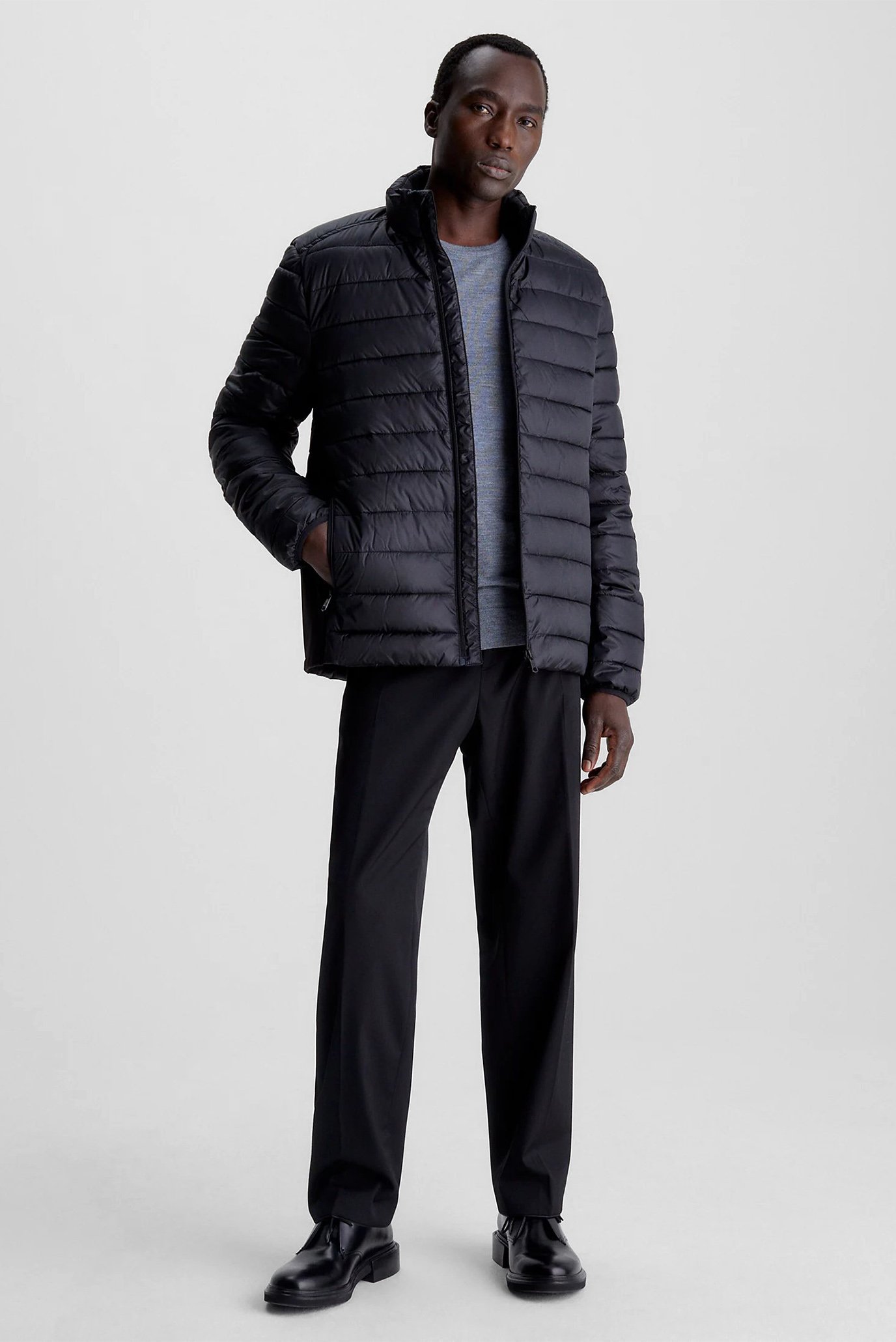 Мужская черная куртка RECYCLED SIDE LOGO 3