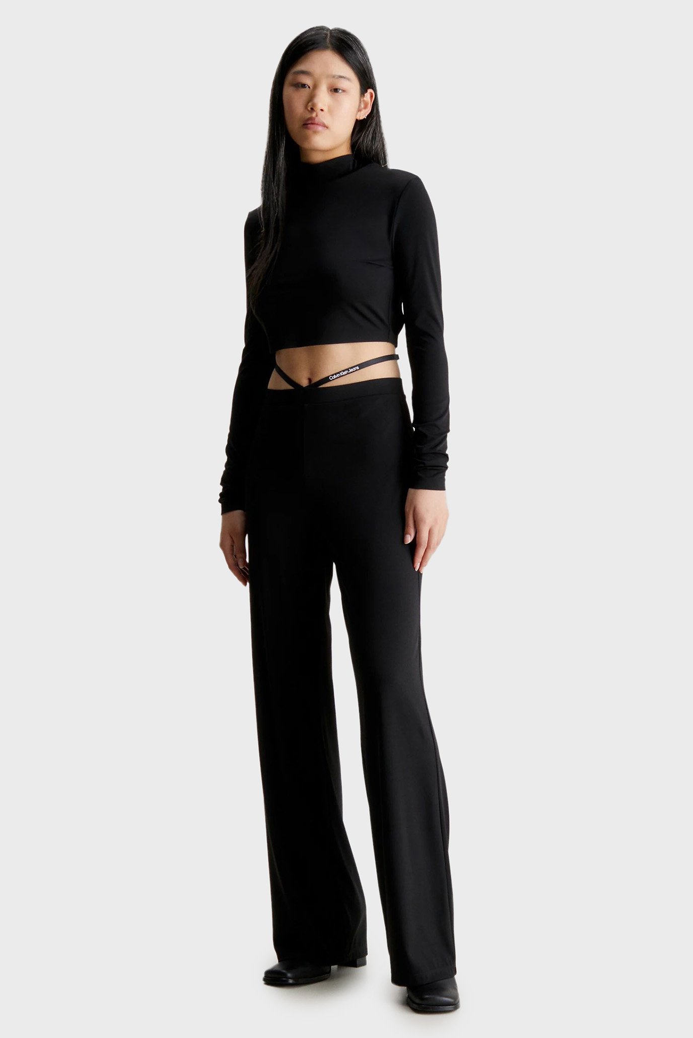 Штаны WAIST STRAP DETAIL FLARED PANTS 2