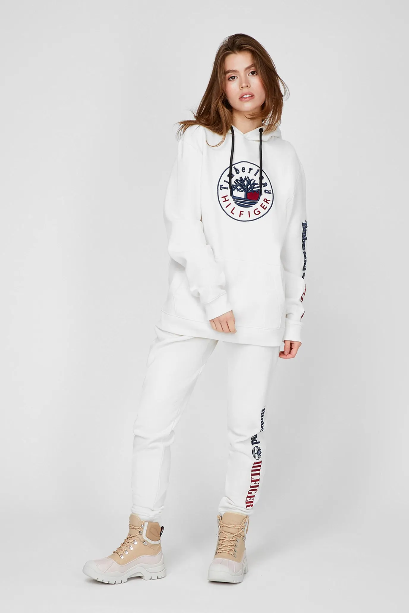 Женские белые спортивные брюки Tommy Hilfiger x Timberland 8