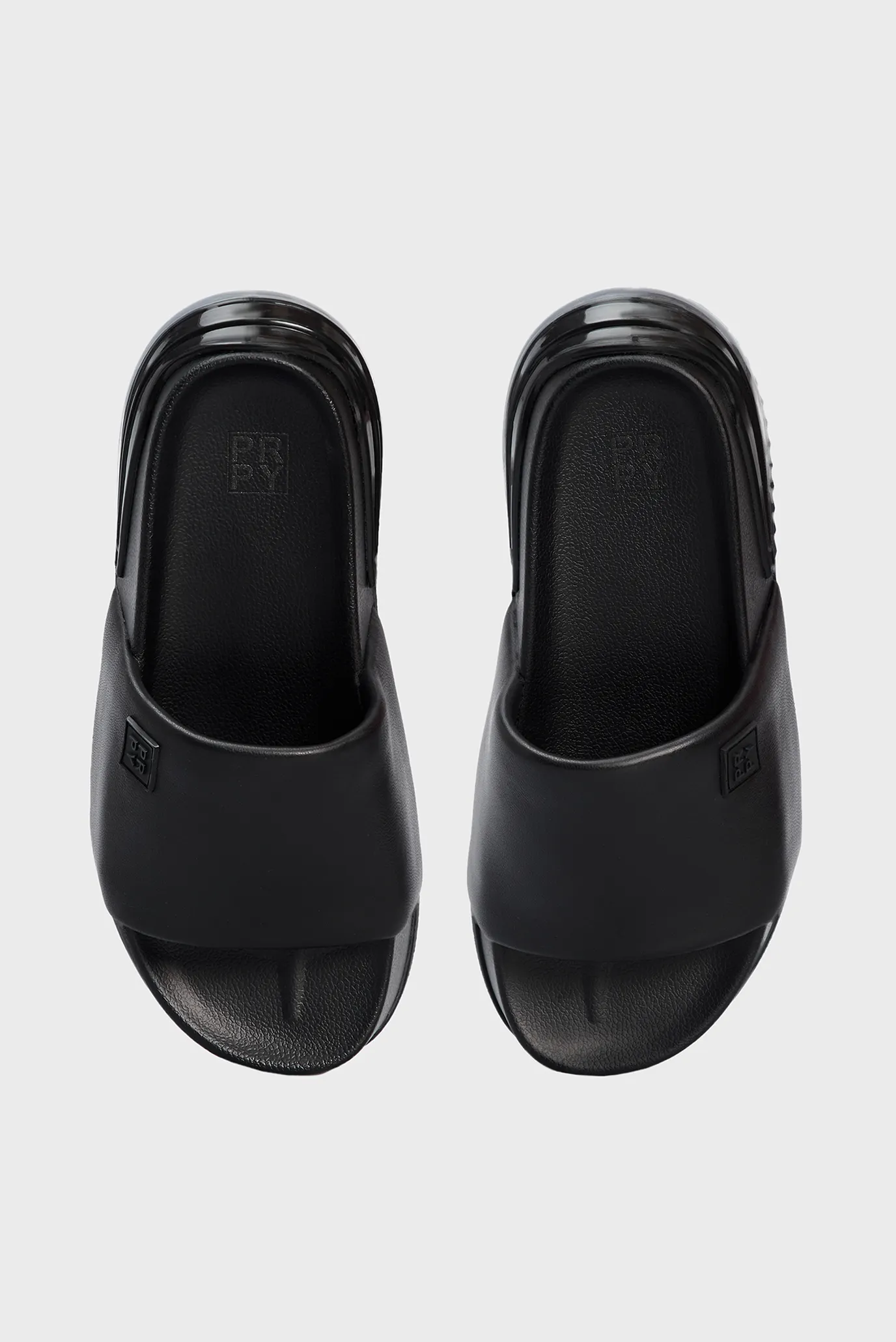 Женские черные кожаные слайдеры Kimberly 9