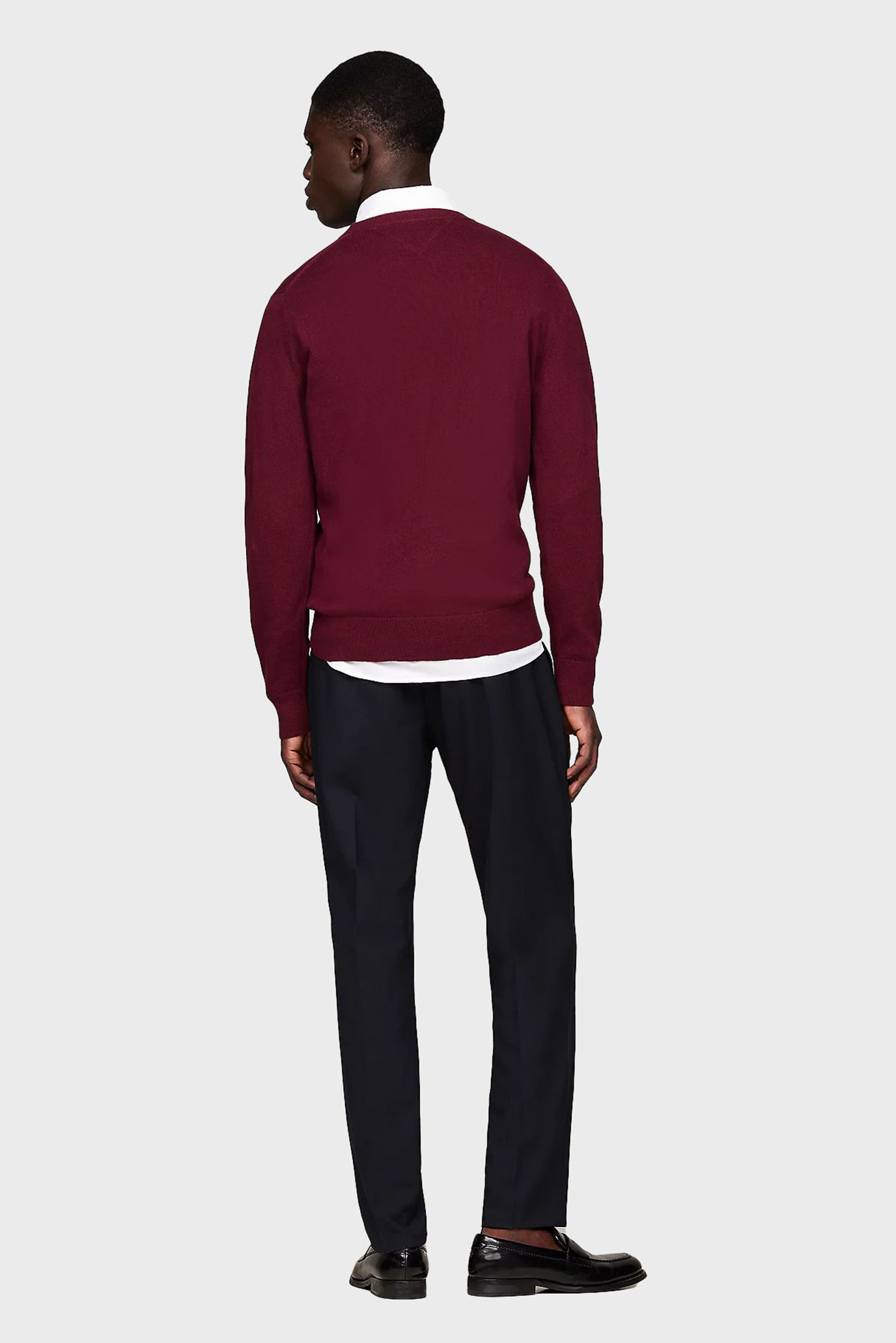 Мужской бордовый джемпер PIMA ORG CTN CASHMERE CREW NECK 3