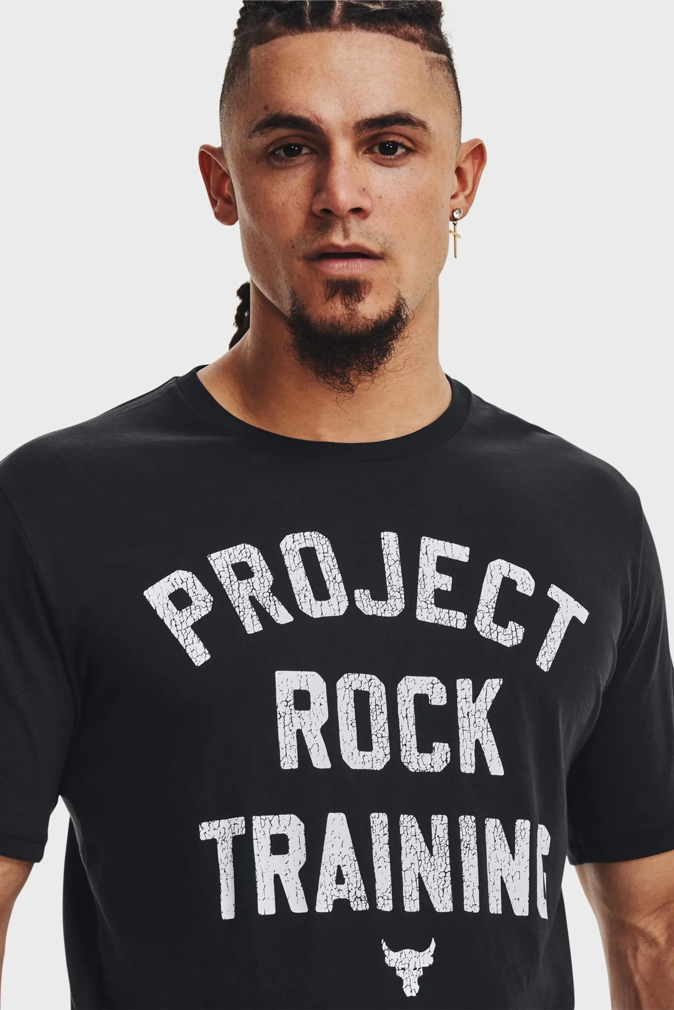 Мужская черная футболка UA PJT ROCK TRAINING SS 10